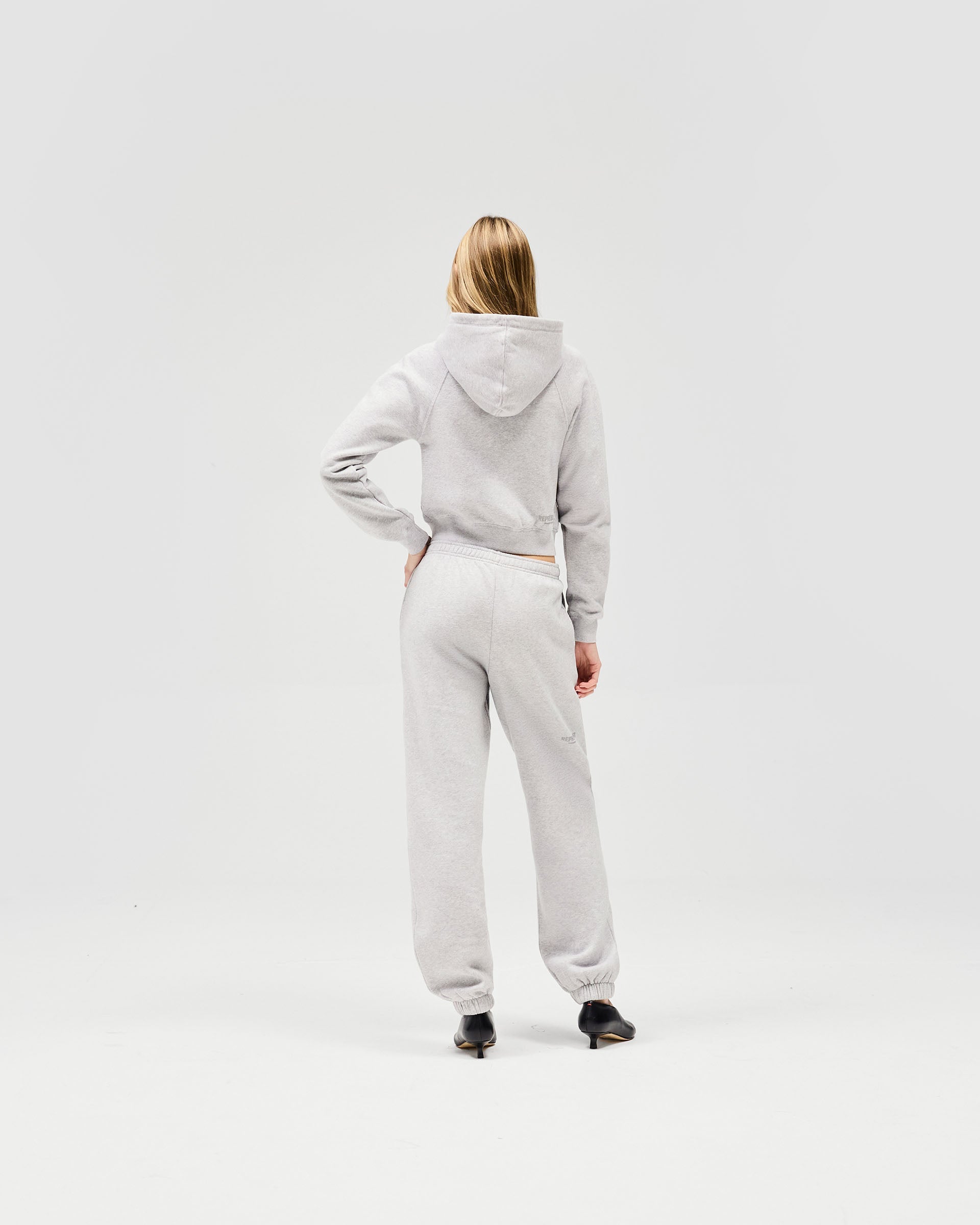 Owners Club Slim Zip Hoodie - Grey Marl