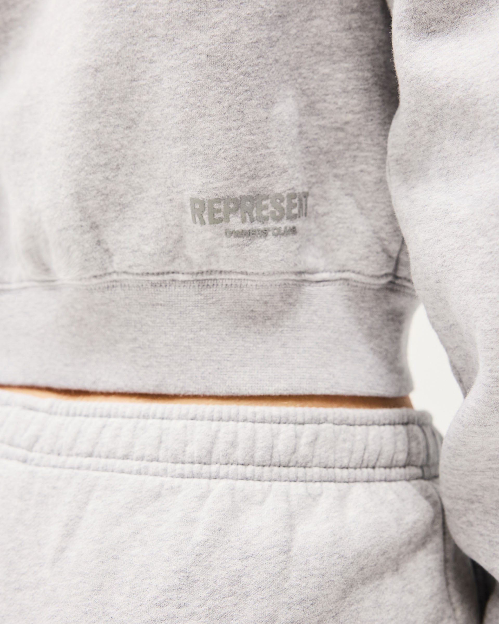 Owners Club Slim Zip Hoodie - Grey Marl