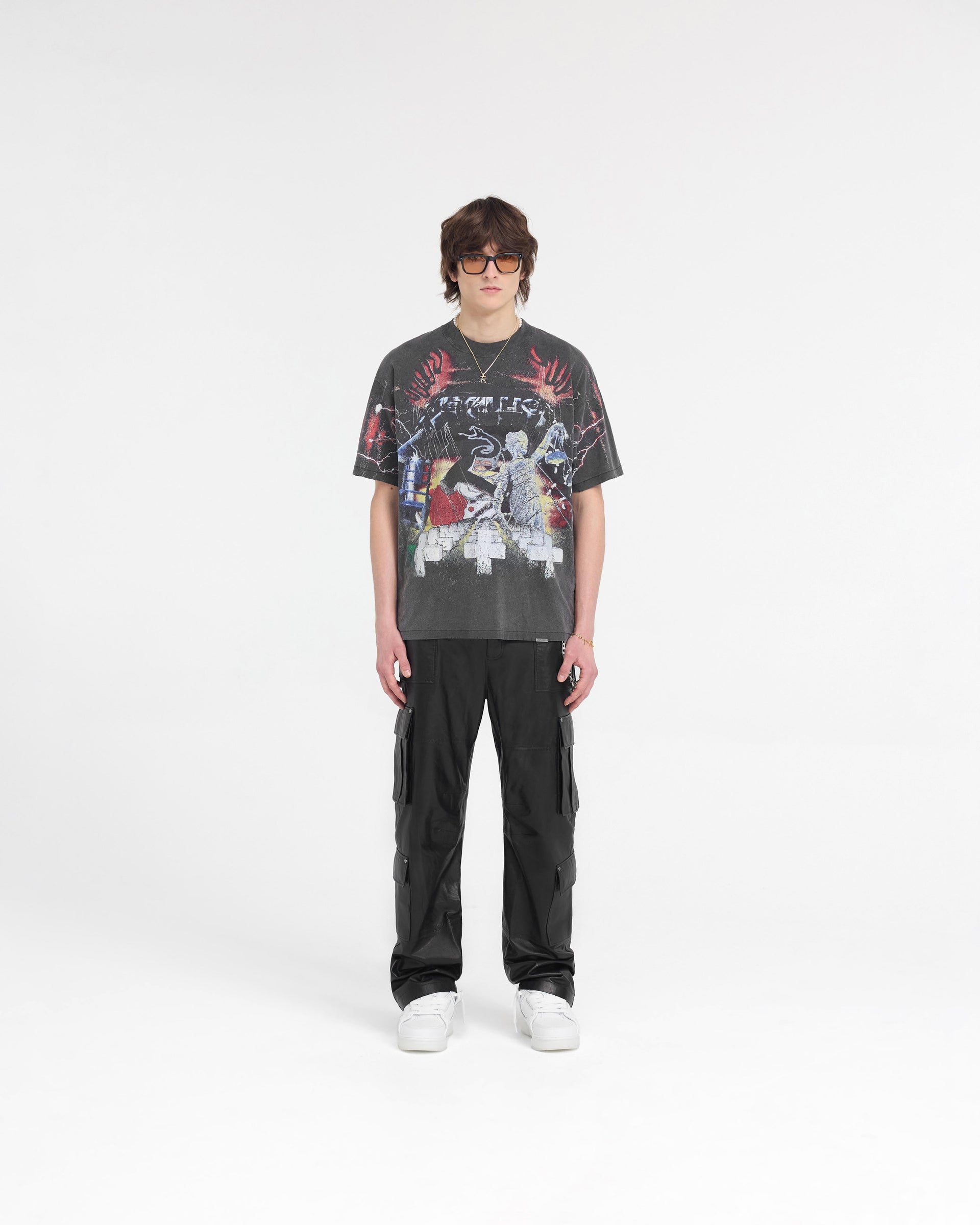 Represent X Metallica™️ Master Of Puppets T-Shirt - Vintage Grau