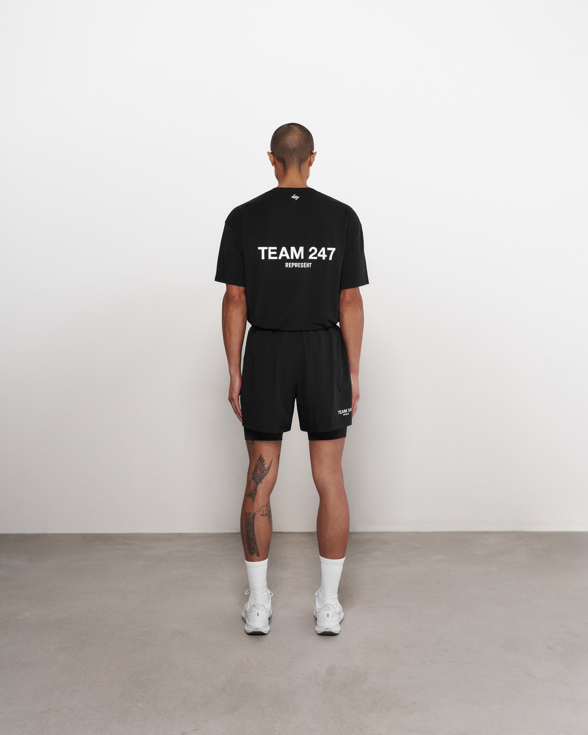 Team 247 2-In-1 Shorts - Black 