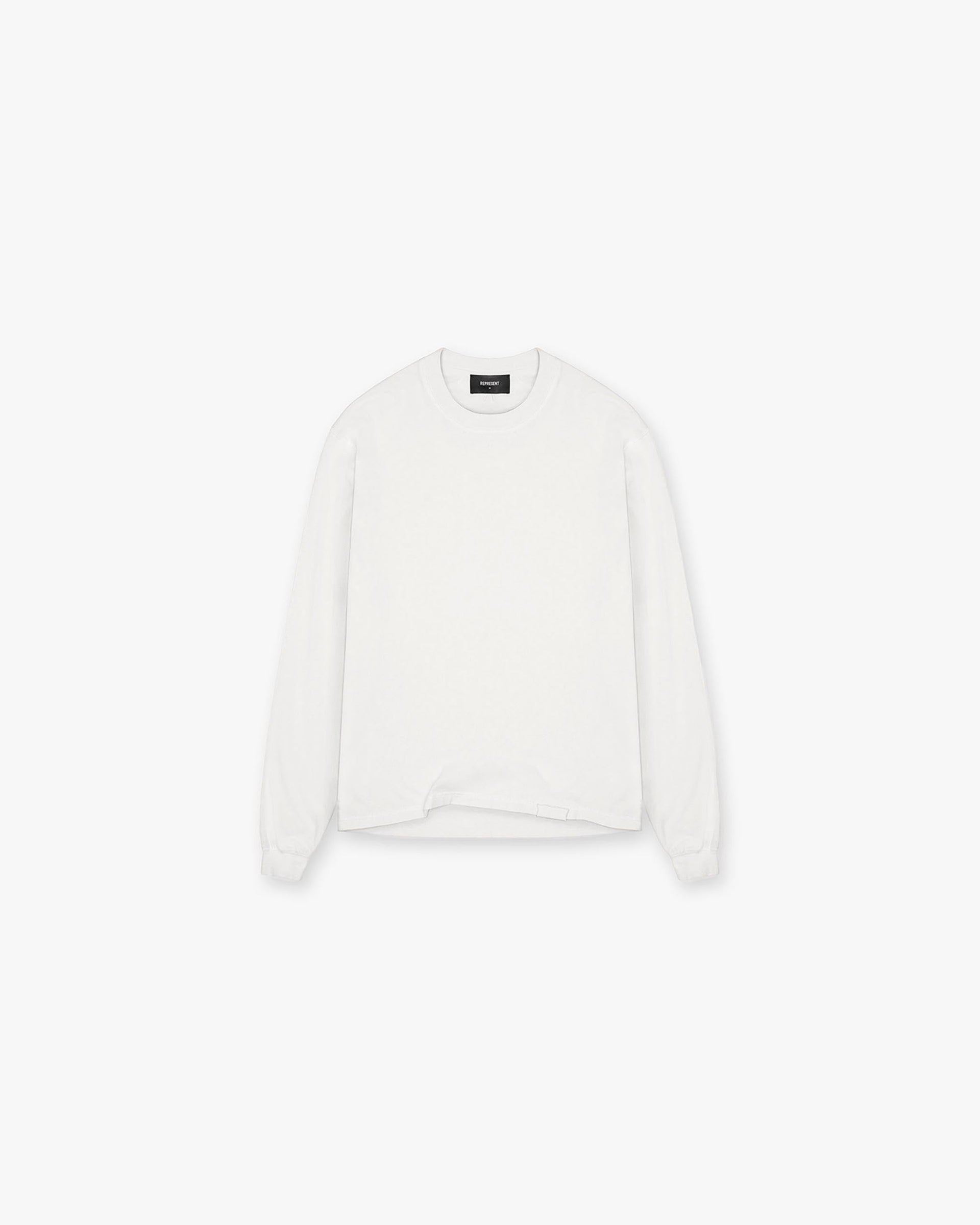 Initial Long Sleeve T-Shirt - Flat White