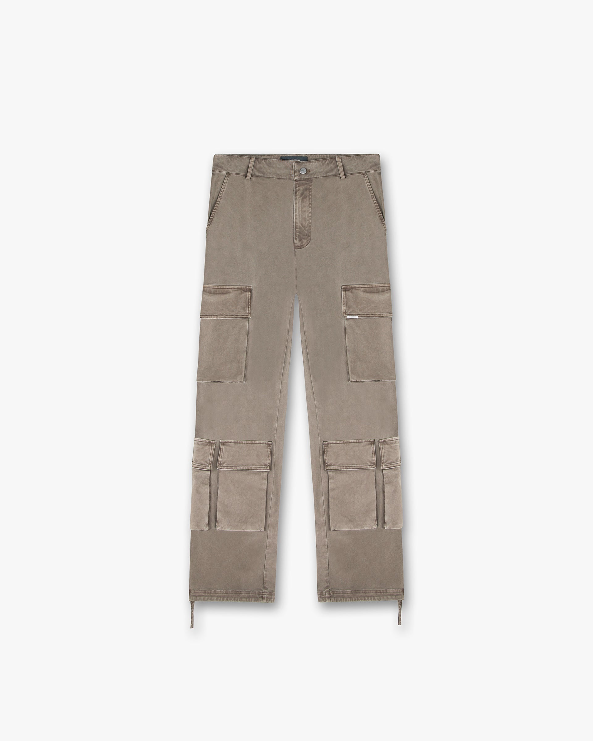 Front product image of mens blue baggy cargo pants on a plain white background | Baggy Cargo Pant in Dawn | Baggy cargo pants with spacious pockets | SS24 Pants | Represent Clo
