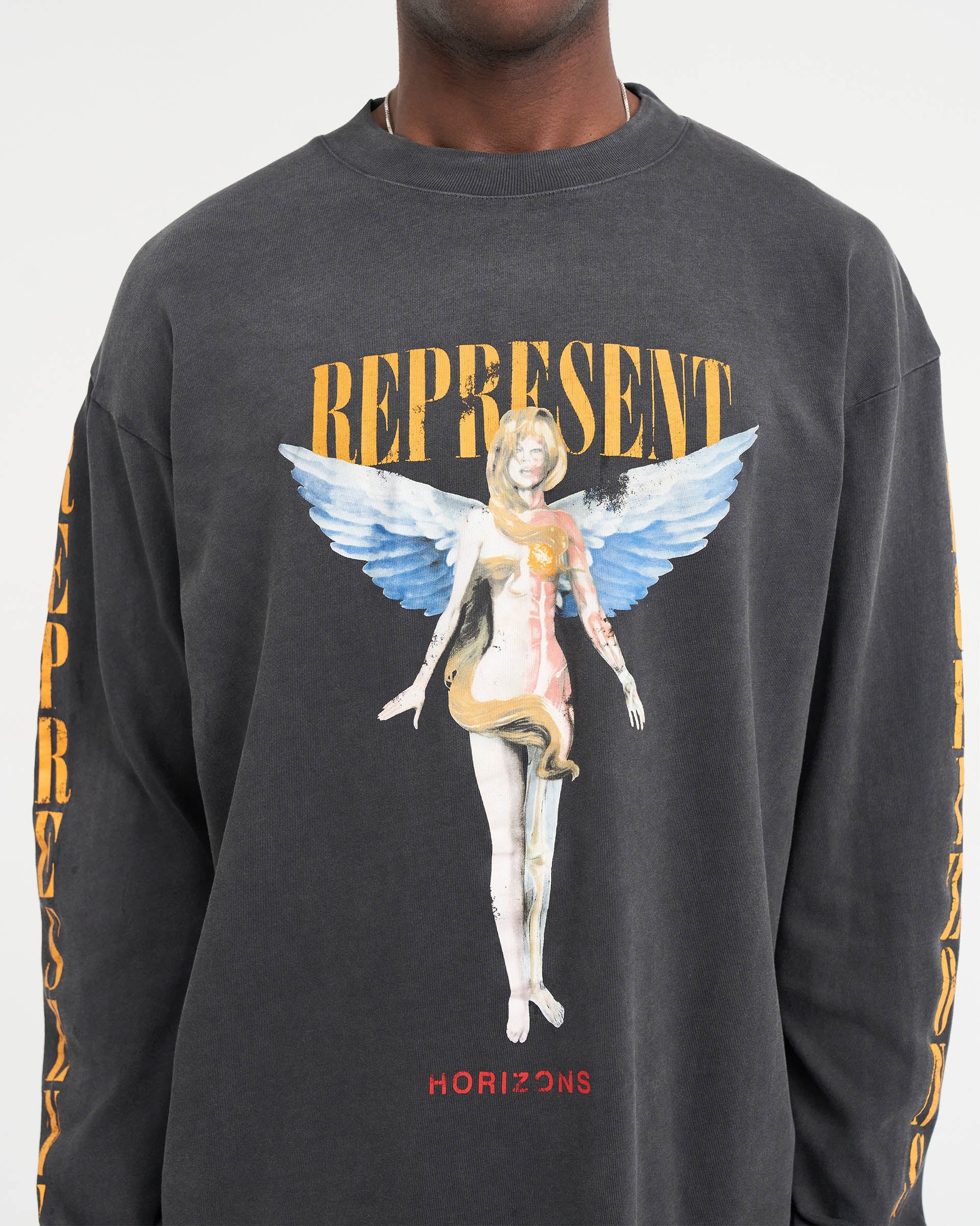 Reborn Long Sleeve T-Shirt - Aged Black