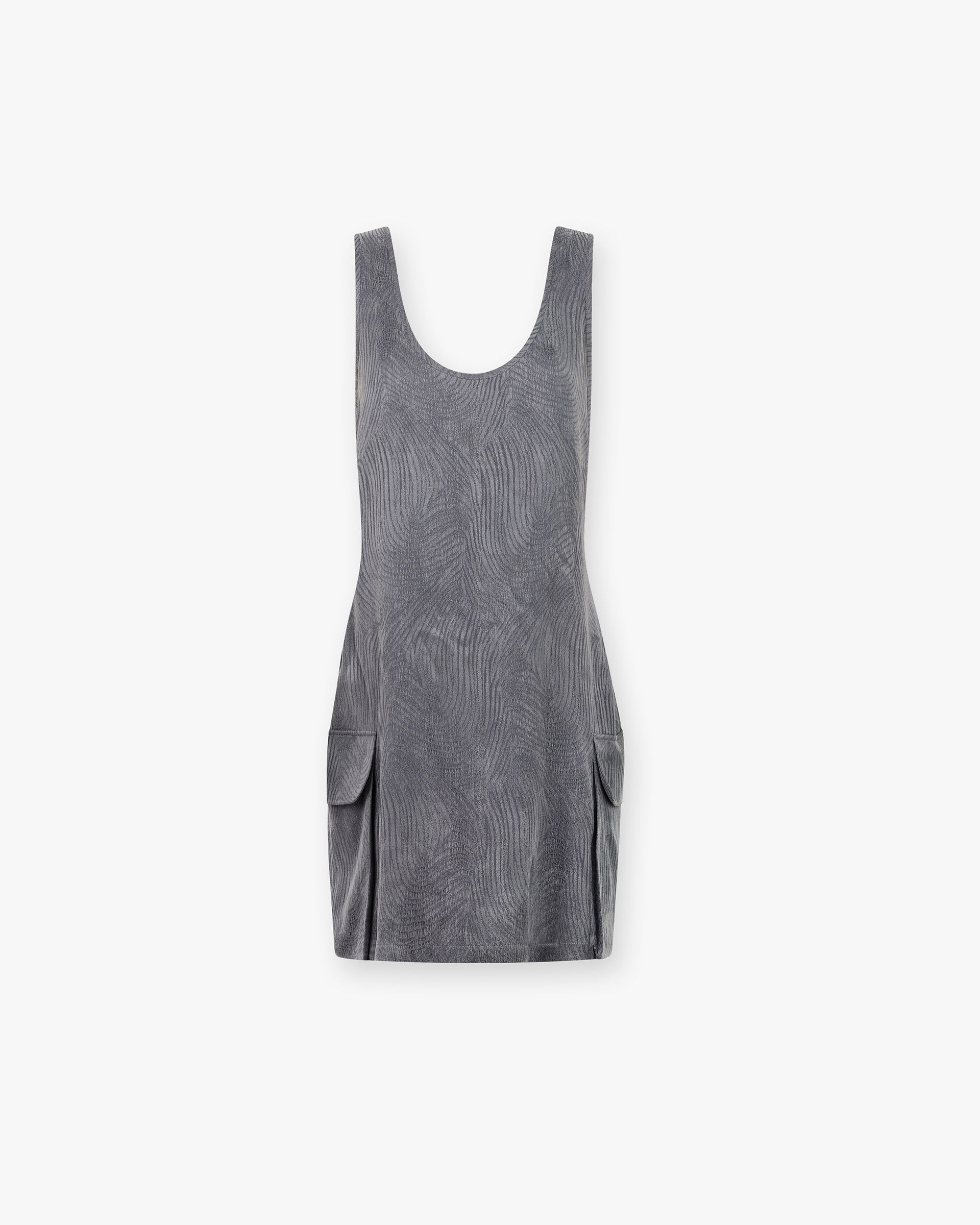 Front product image of a womens black dress on a plain white background | Swirl Dress in Jet Black | Swirl dress with elegant design | Womens SS25 Dresses | Represent Clo