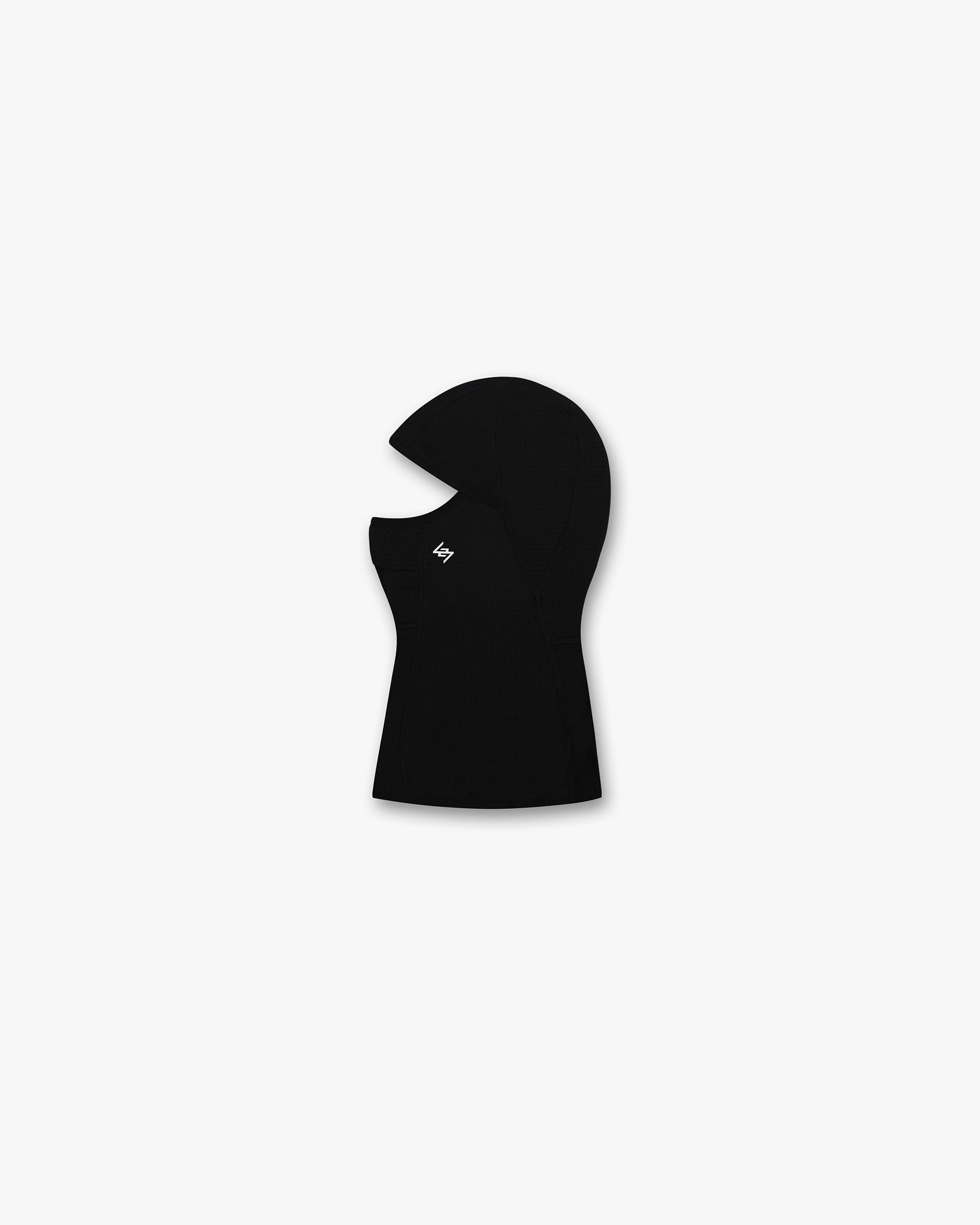 Front product image of a mens black balaclava on a plain white background | 247 Balaclava in Black | Full face coverage balaclava | 247 Accessories | Represent Clo
