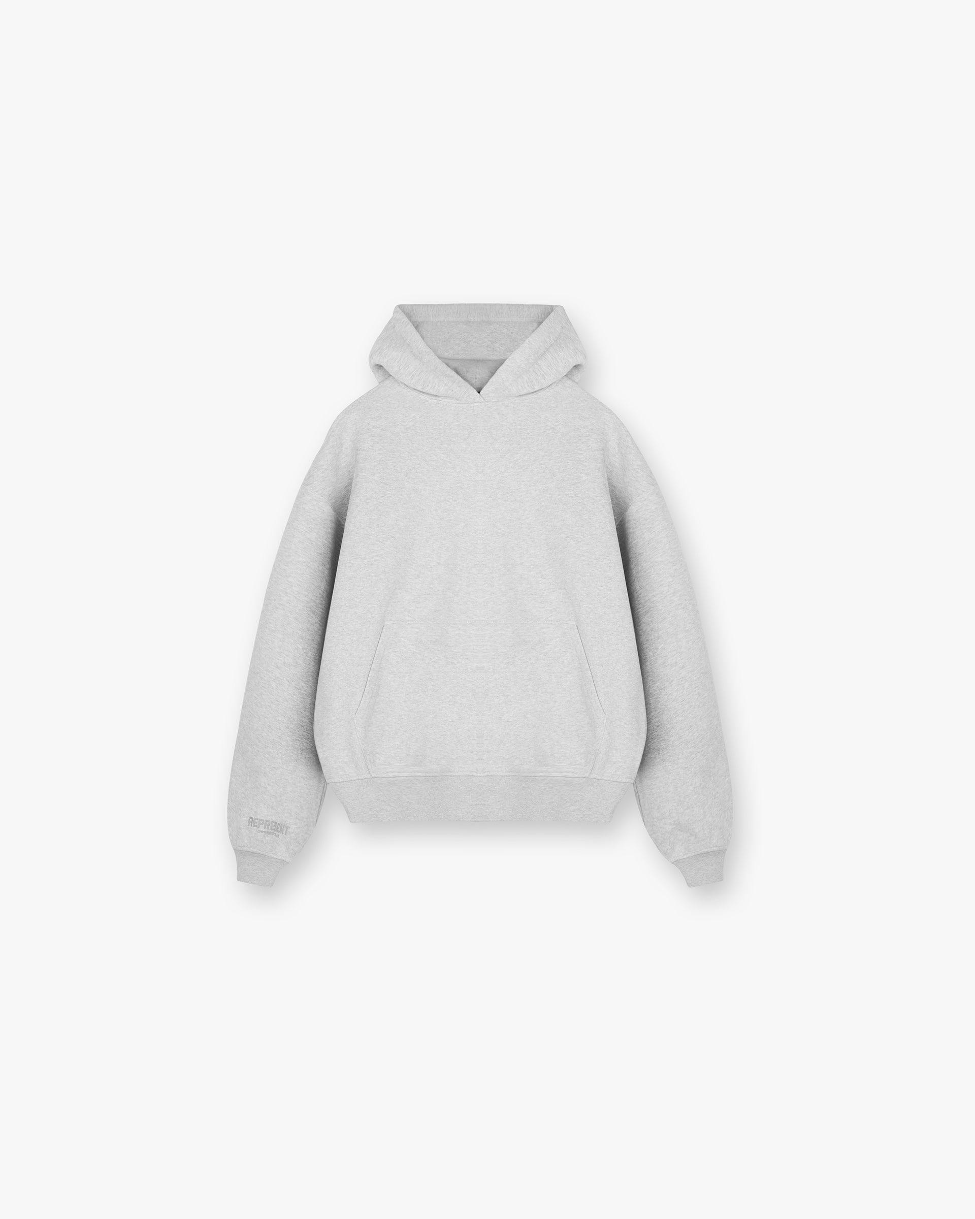 Front product image of a womens grey hoodie on a plain white background | Owners Club Boyfriend Hoodie in Grey Marl | VIP Prestige Gift hoodie | Womens Owners Club Hoodies | Represent Clo