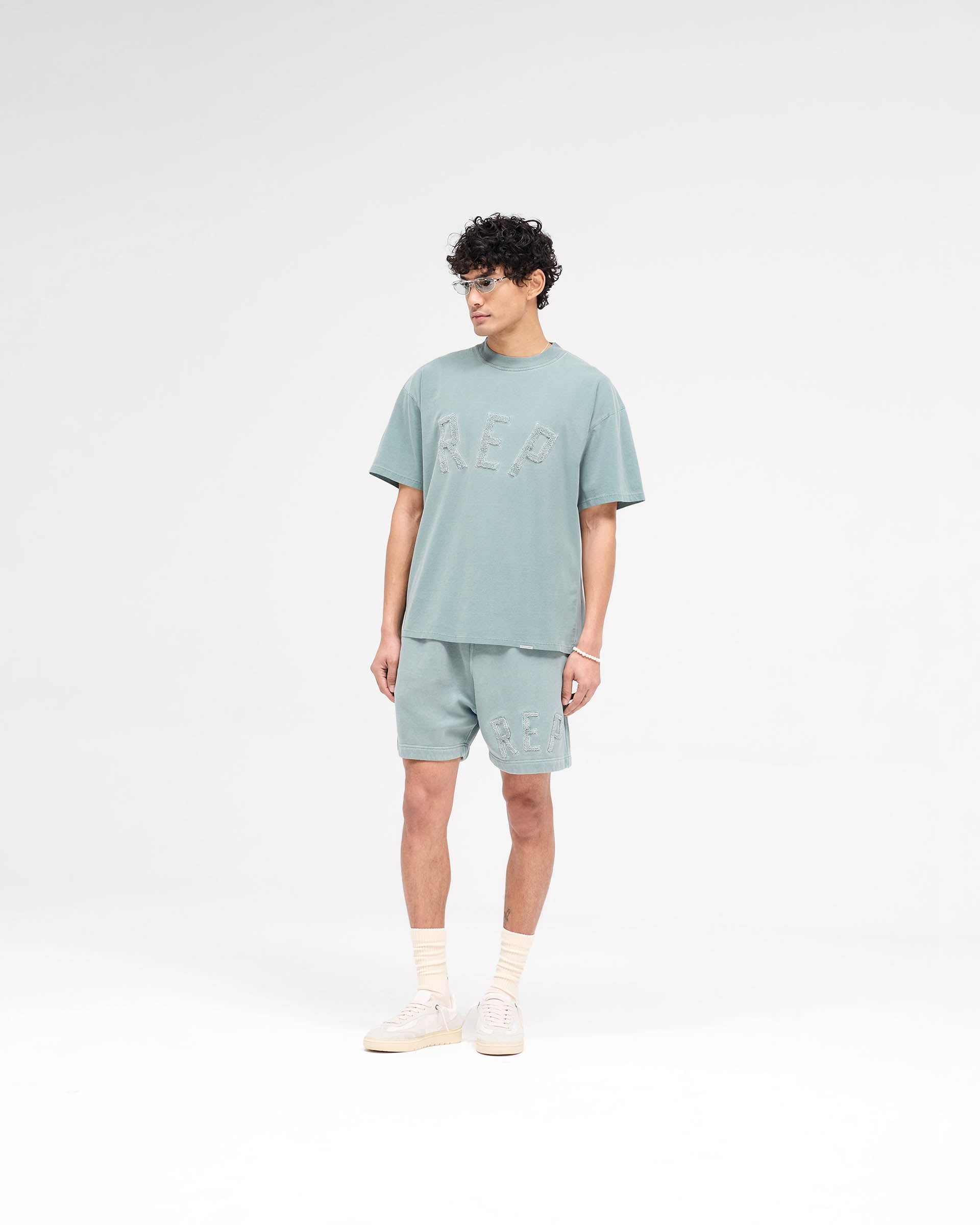 Rep Applique Shorts - Forest Green