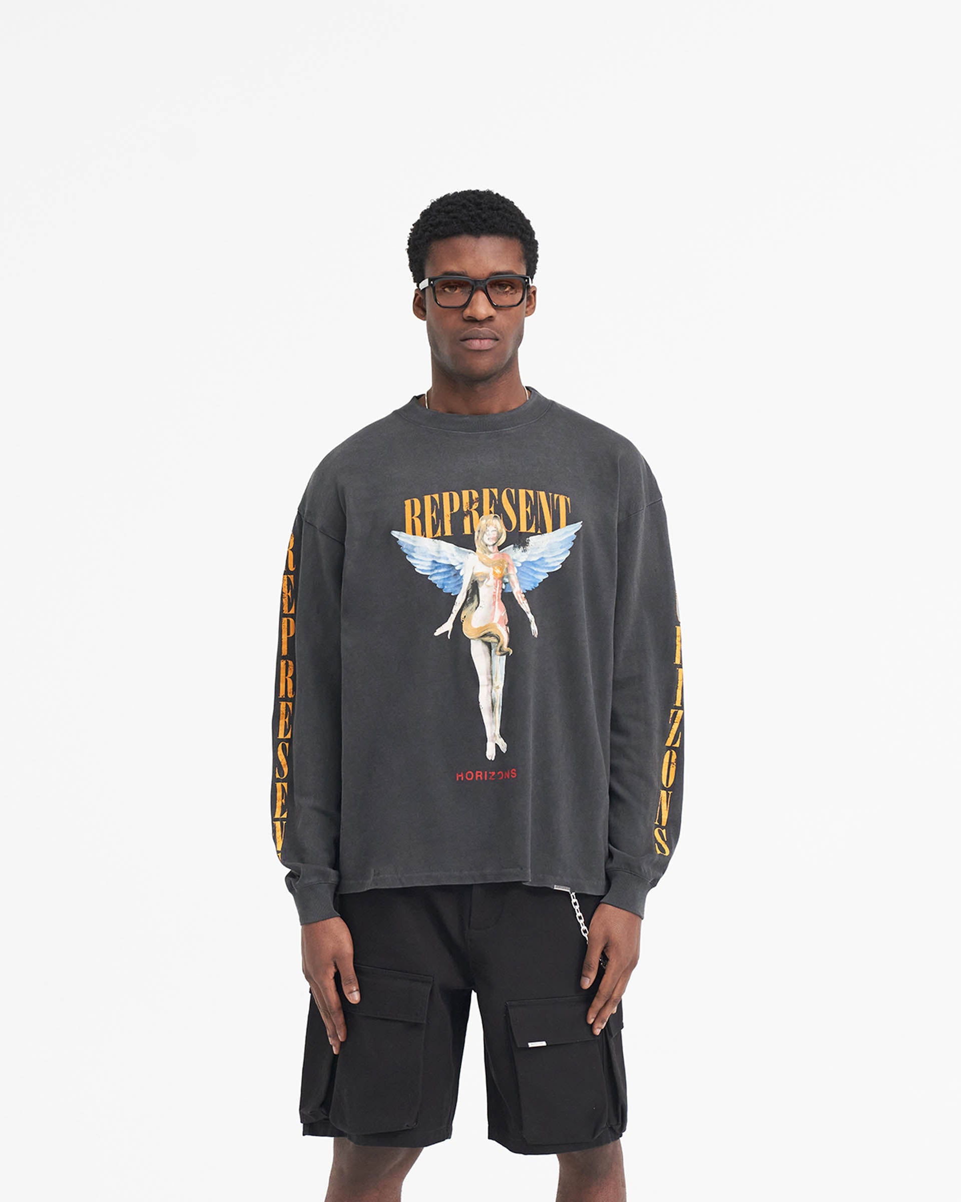 Reborn Long Sleeve T-Shirt - Aged Black