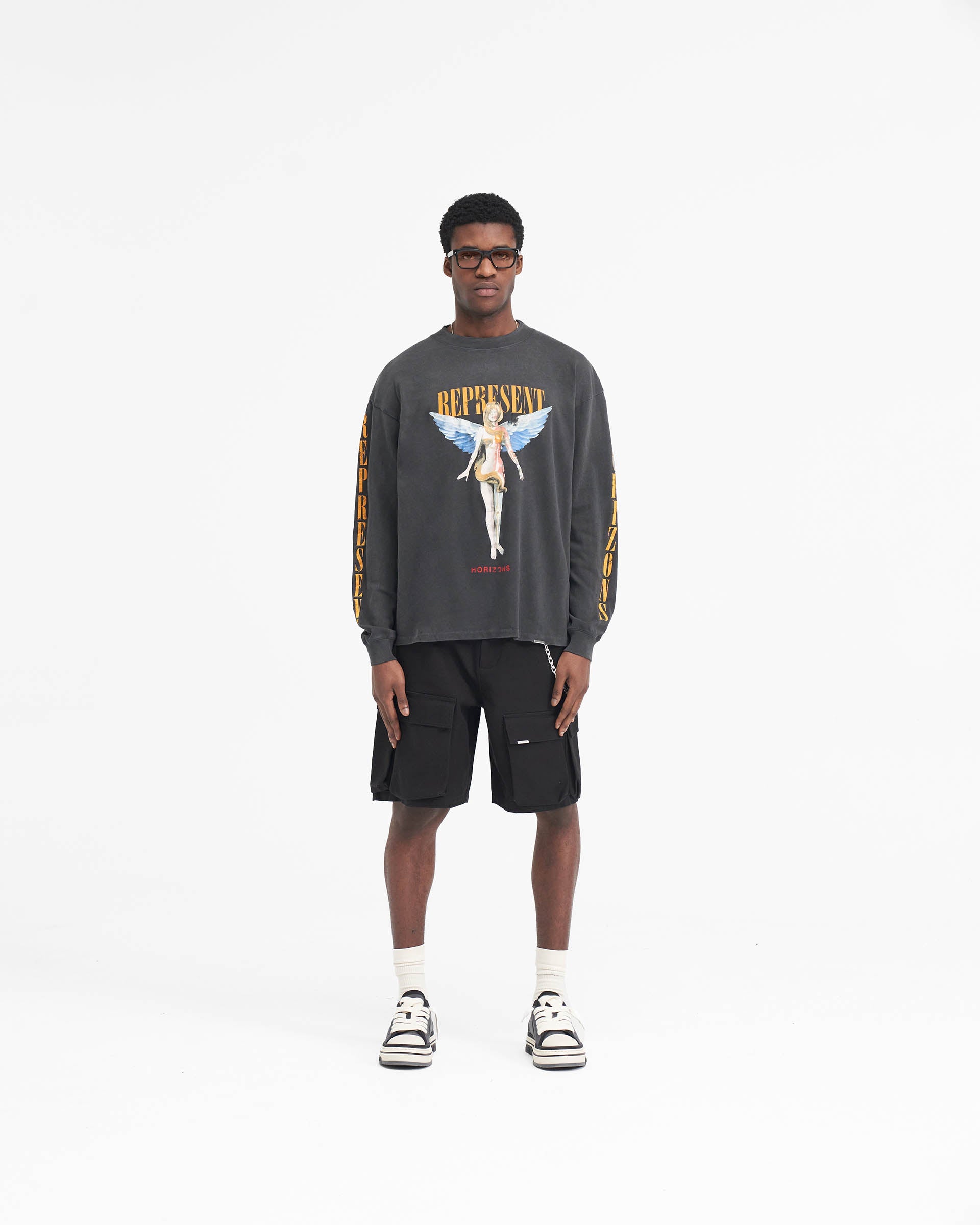 Reborn Long Sleeve T-Shirt - Aged Black