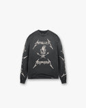 Represent X Metallica™️ Garage Inc Langarm-T-Shirt – Schwarz gebeizt