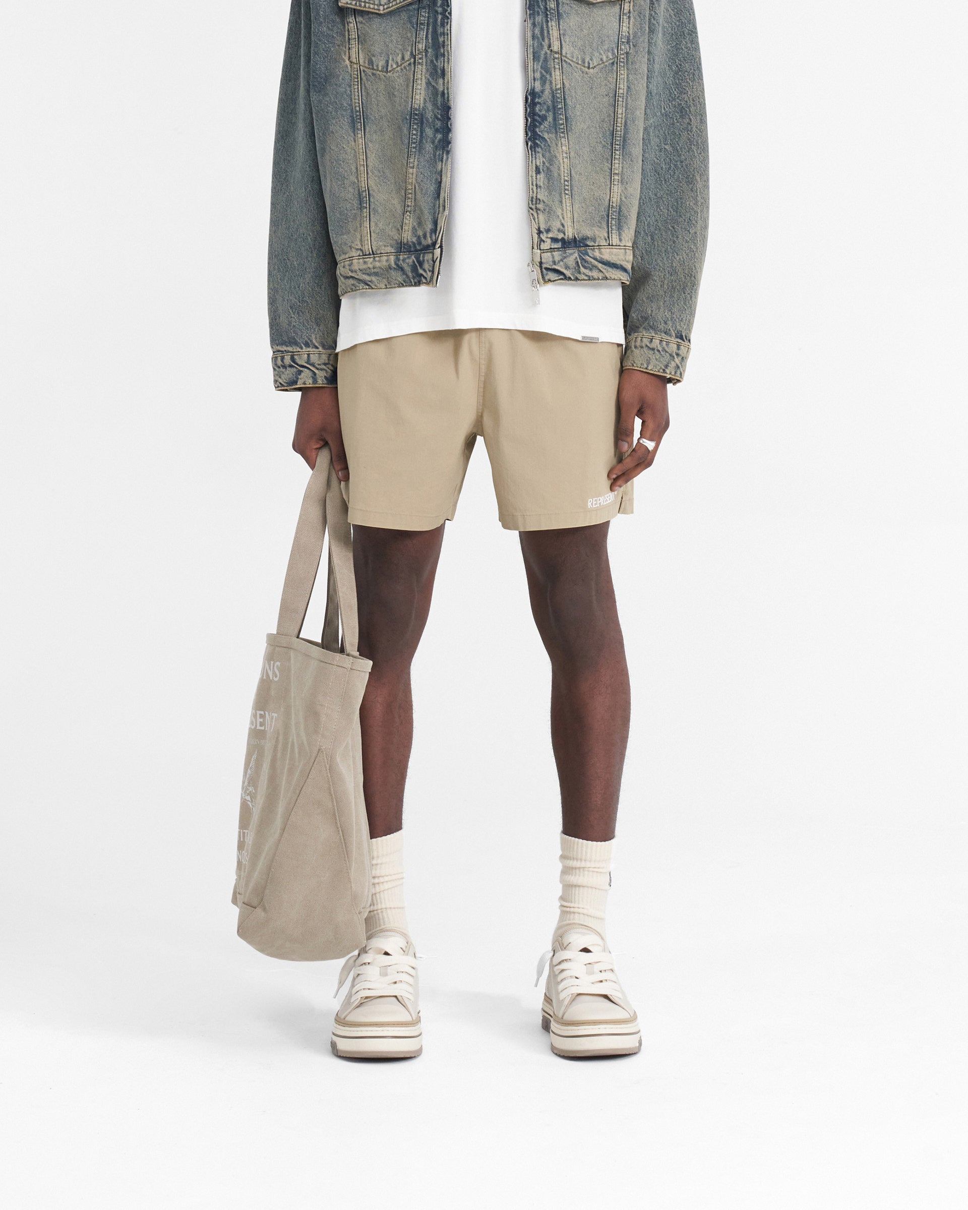 Represent Short - Taupe délavé
