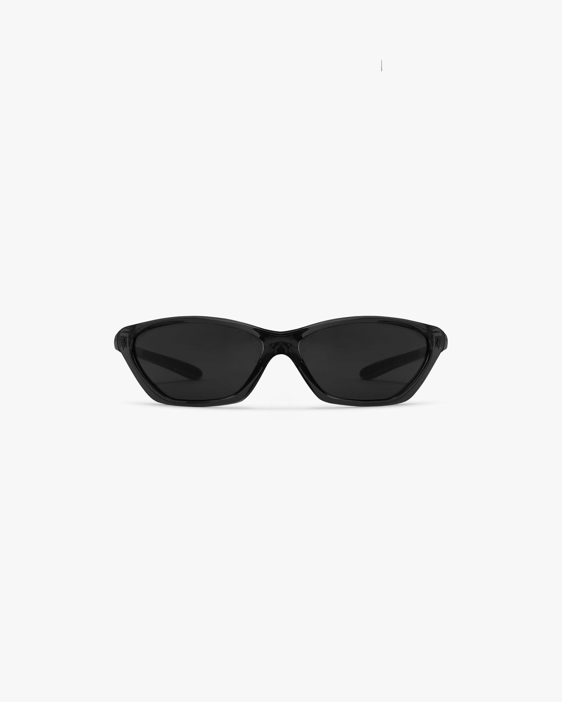 Front product image of mens black sunglasses on a plain white background | 247 Arena Sunglasses in Black | Stylish and timeless eyewear | 247 Accessories | Represent Clo