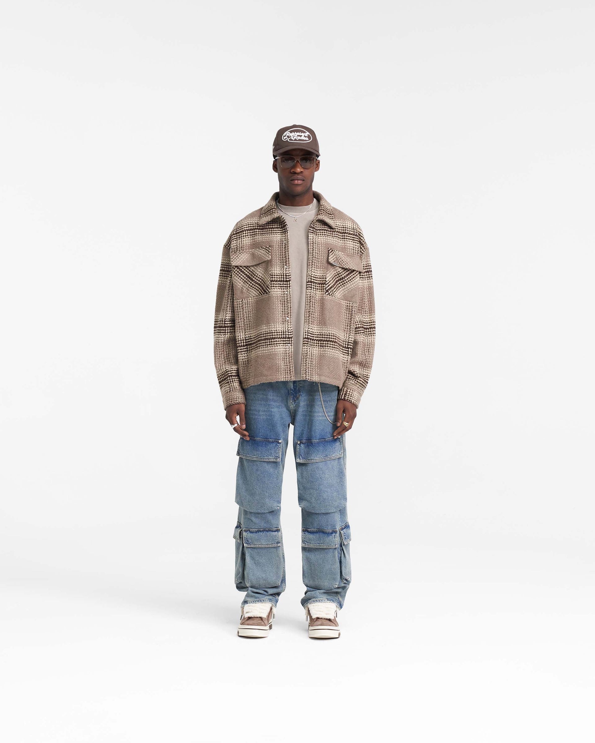 Represent Flannel Shirt - Brown Check