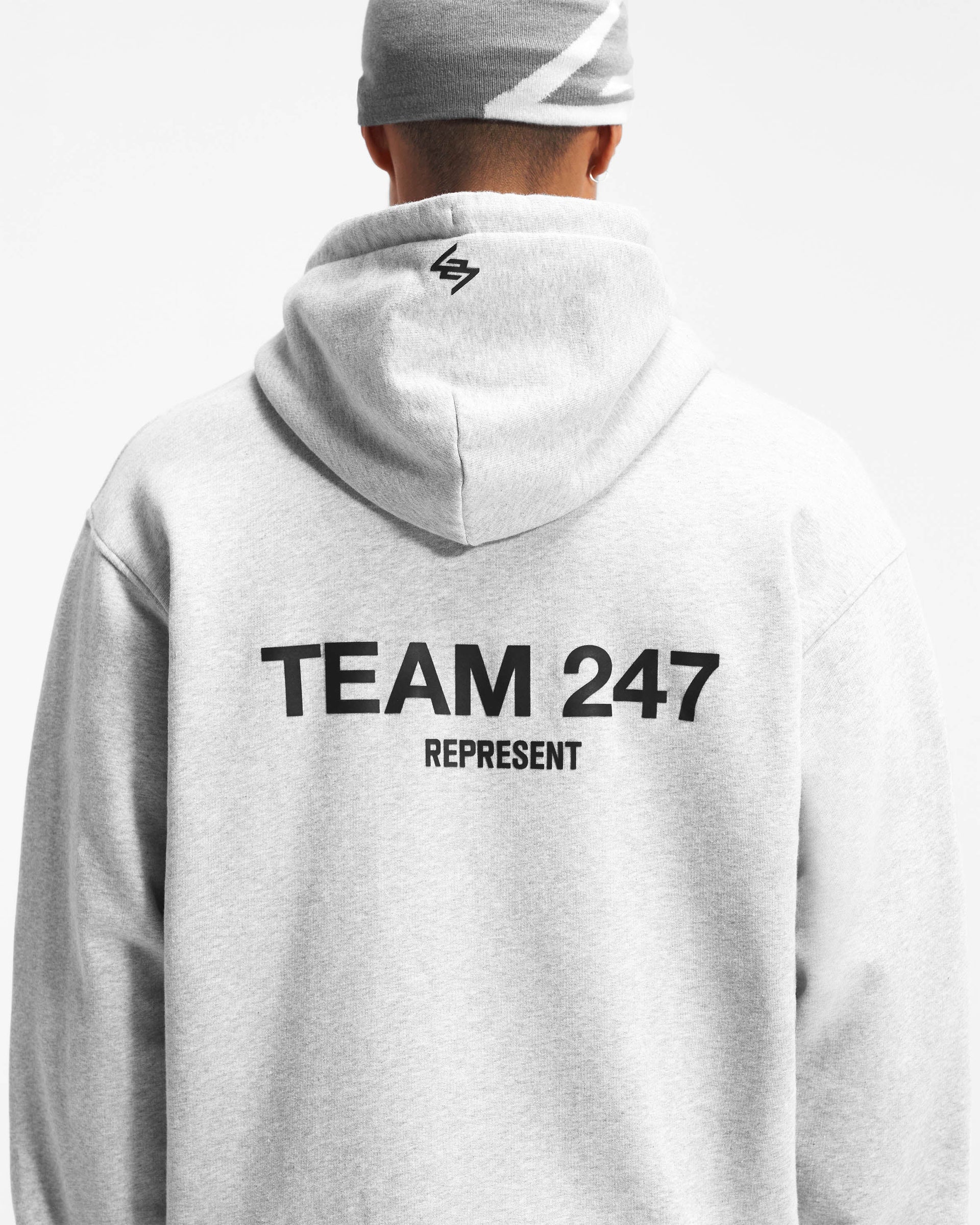 Team 247 Oversized Hoodie - Aschgrau