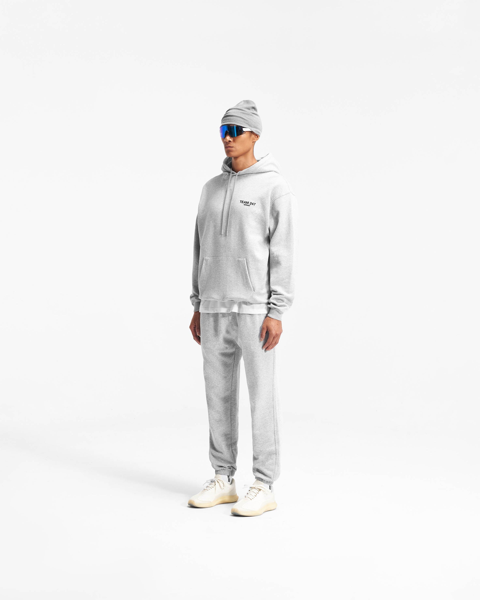 Team 247 Oversized Hoodie - Aschgrau