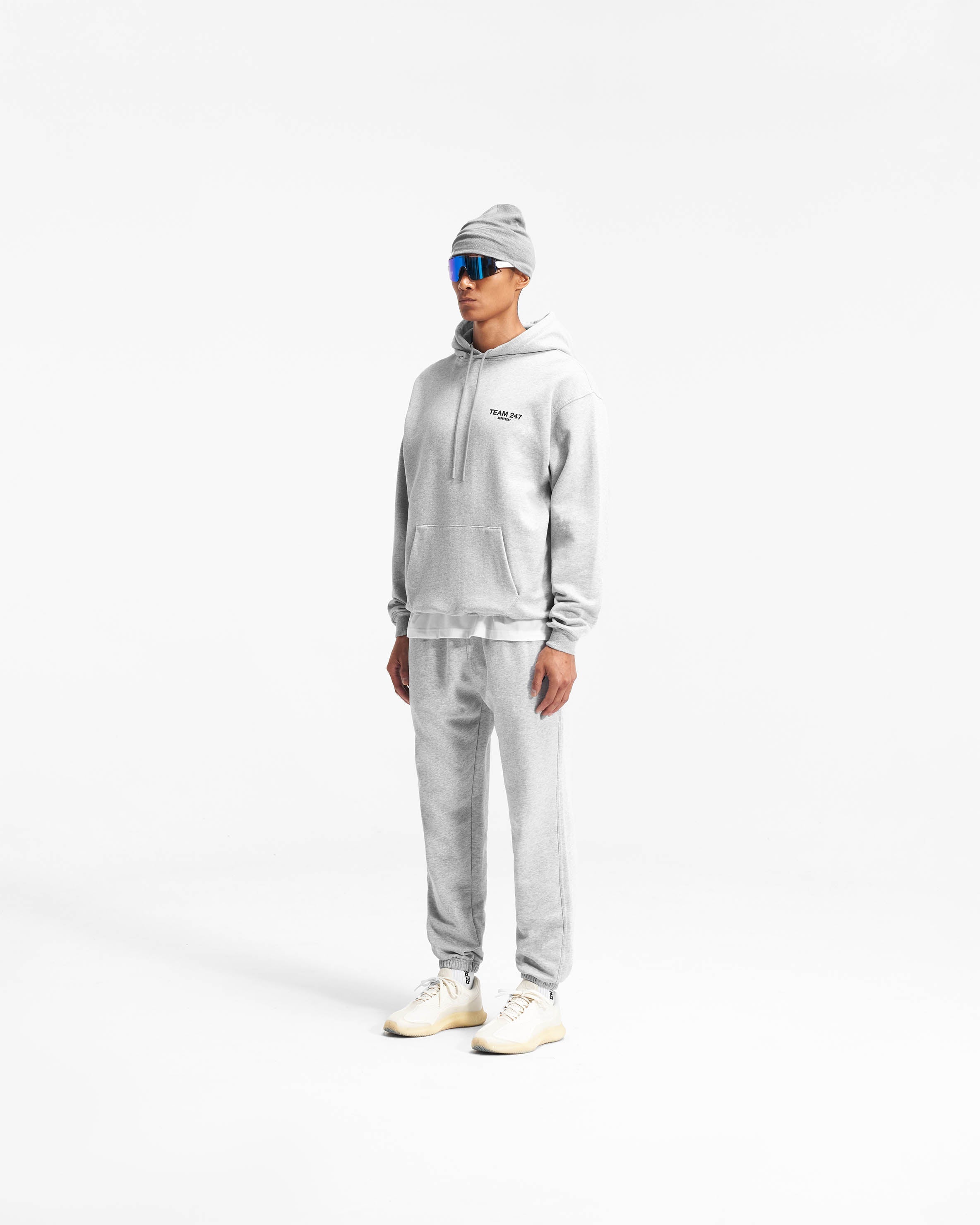 Team 247 Oversized Hoodie - Aschgrau