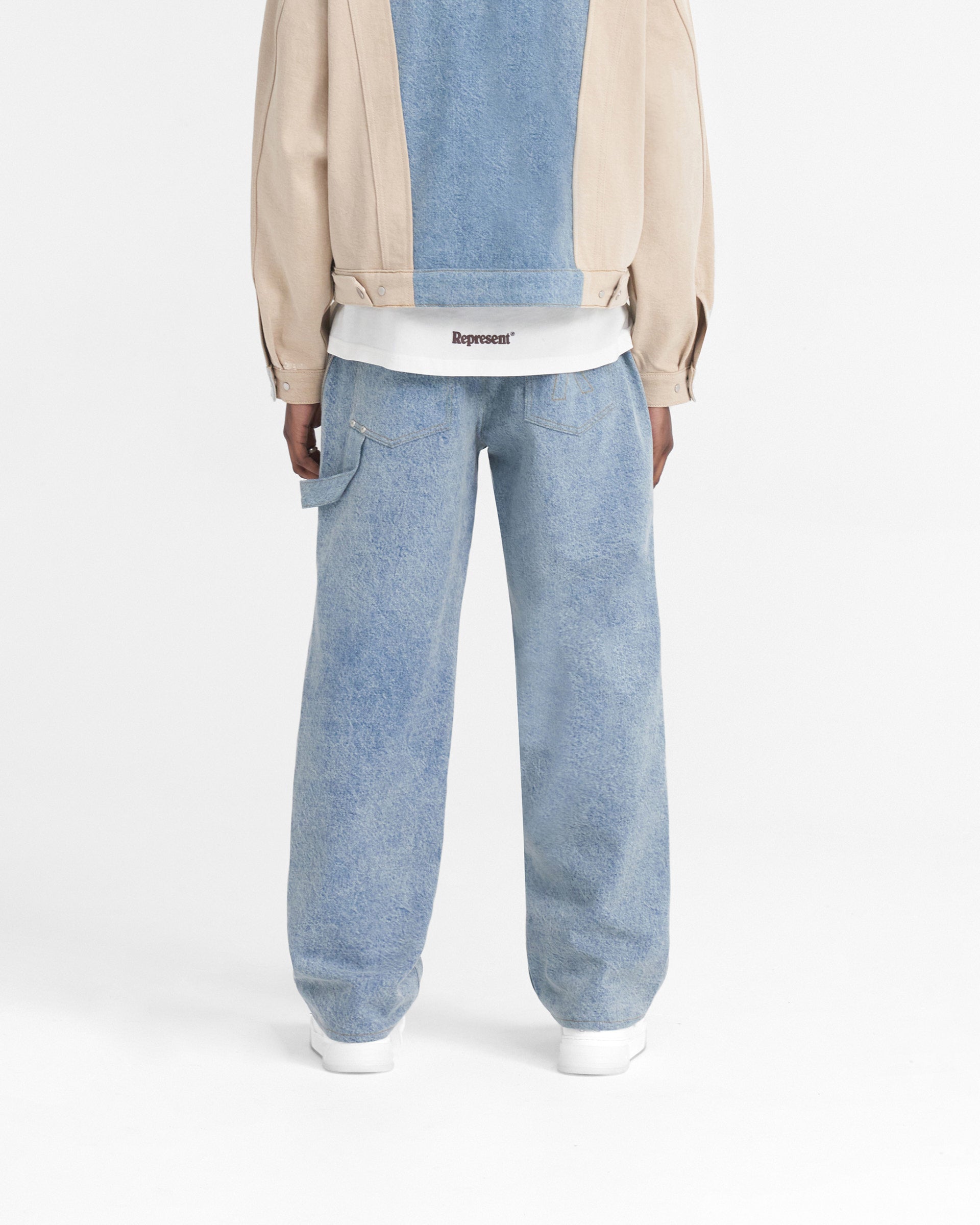 R3C-V2 Colour Block Carpenter Denim - Blue