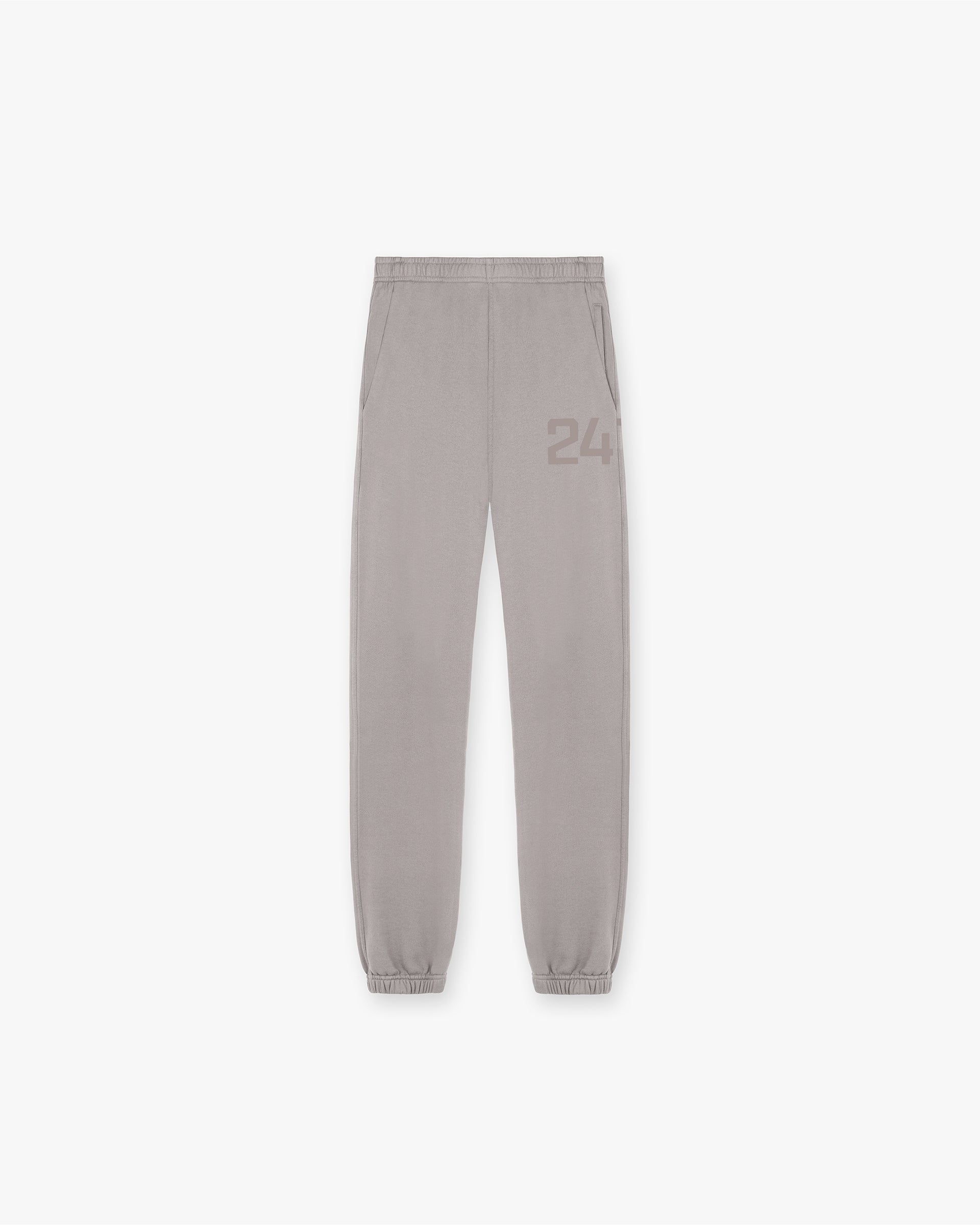 Front product image of mens grey sweatpants on a plain white background | 247 Sweatpant in Cinder | Sweatpants with comfortable fit | 247 Pants | Represent Clo