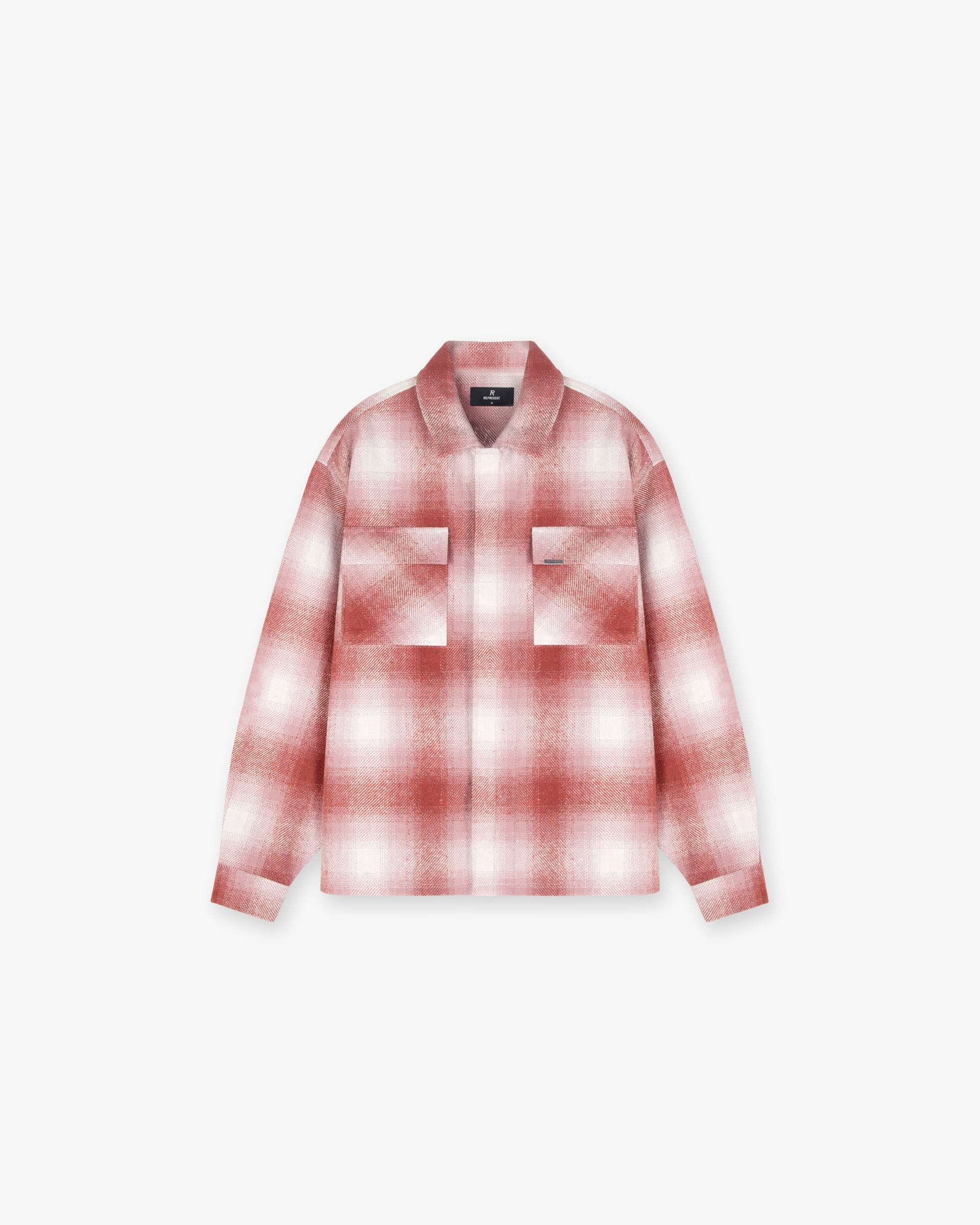 Front product image of a mens yellow flannel shirt on a plain white background | Spirits Of Summer Flannel Shirt in Sunrise | Flannel shirt with an oversized fit | SS24 Shirts | Represent Clo