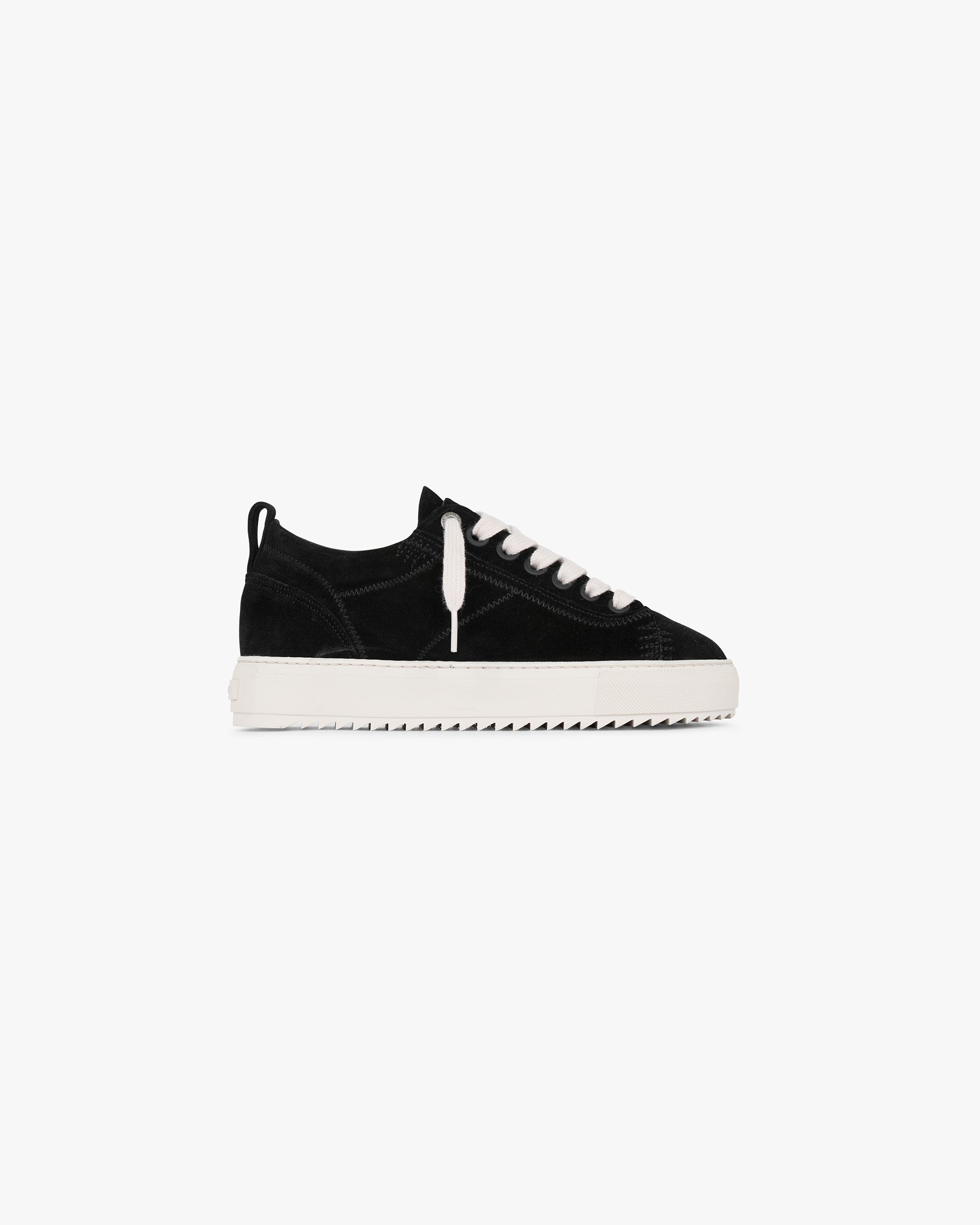 Front product image of a mens black item on a plain white background | Alpha 2.0 in Black | Footwear designed with premium materials | PRE SS25 Footwear | Represent Clo