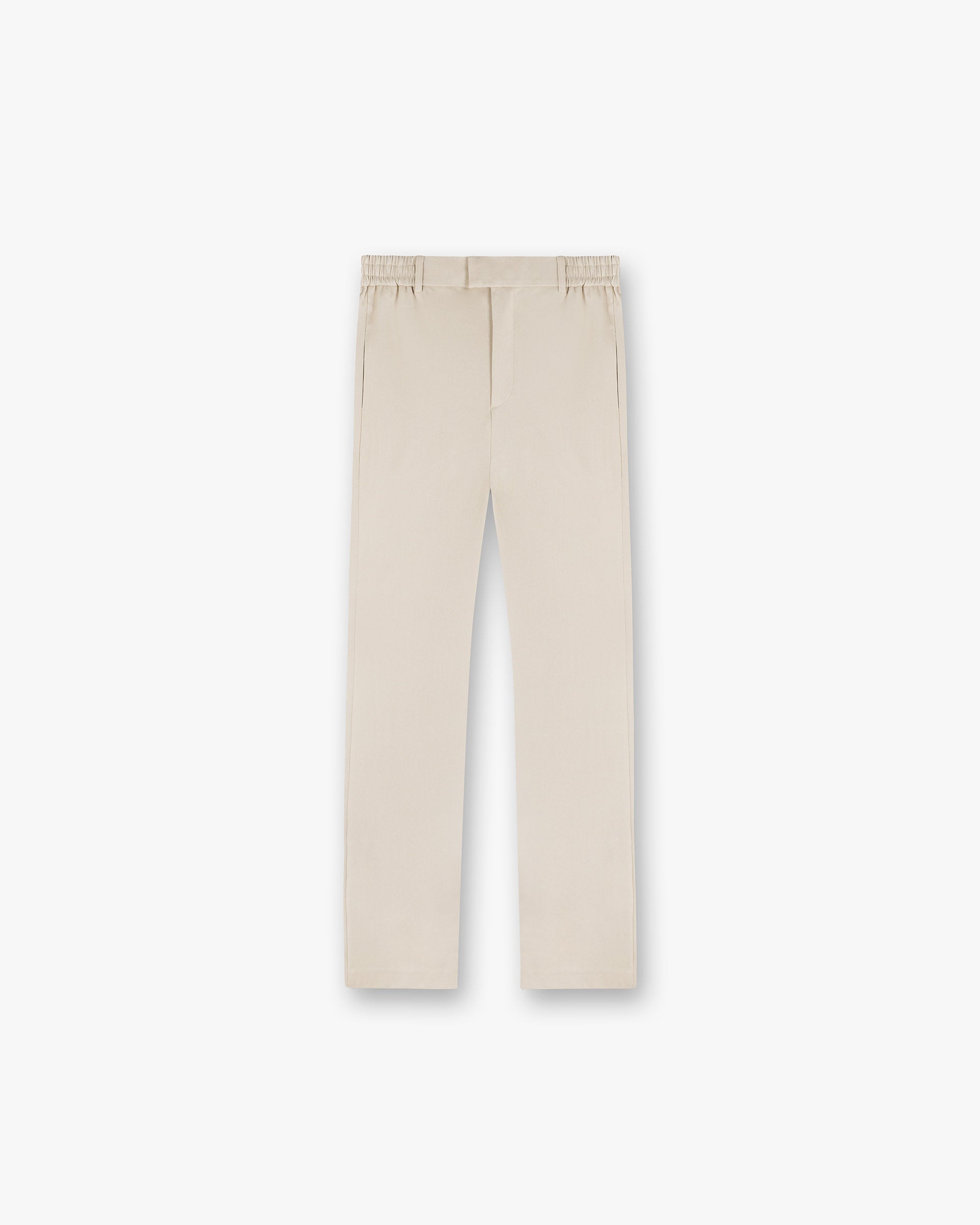 Front product image of mens oatmeal pants on a plain white background | Smoking Pant in Oatmeal | Straight leg pants with a tailored fit | SS25 Pants | Represent Clo