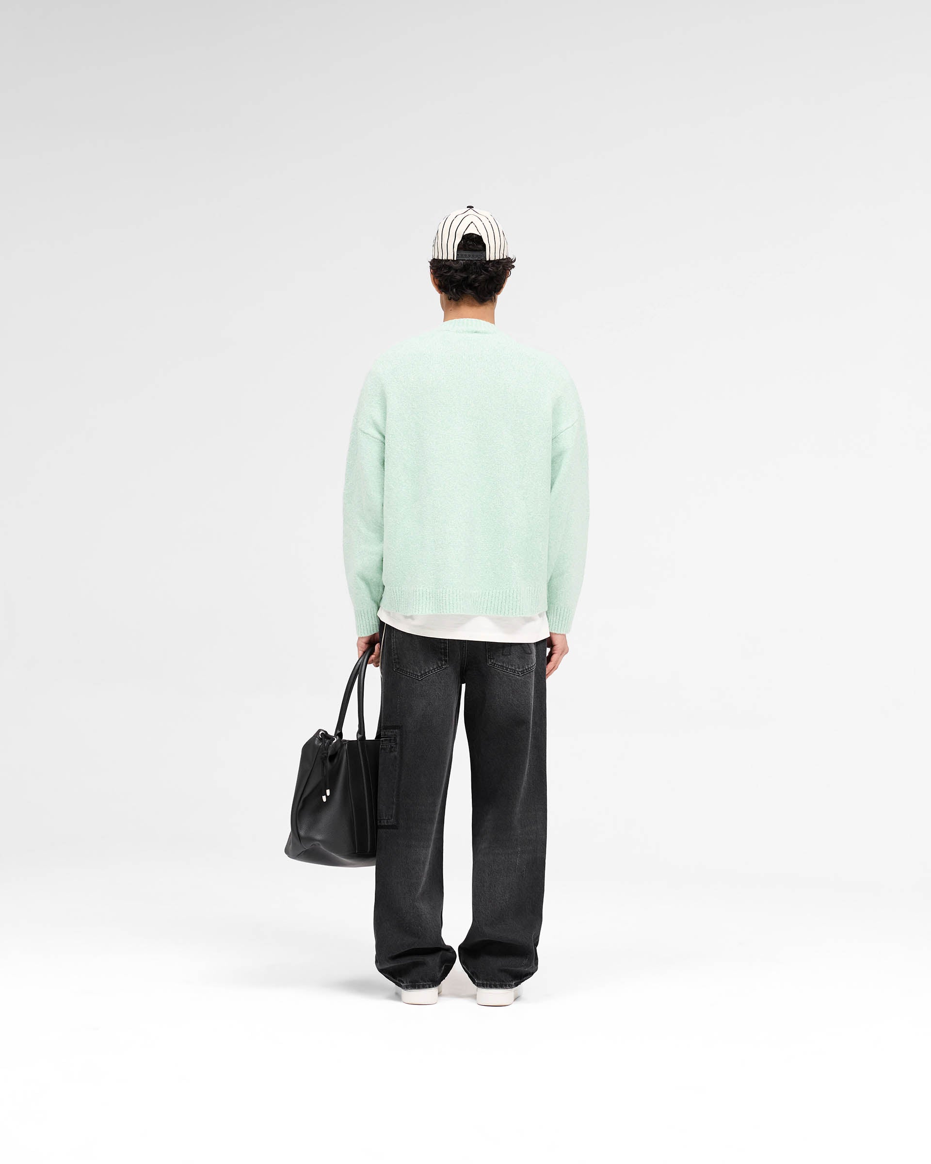 Marled Knit Jumper - Matcha