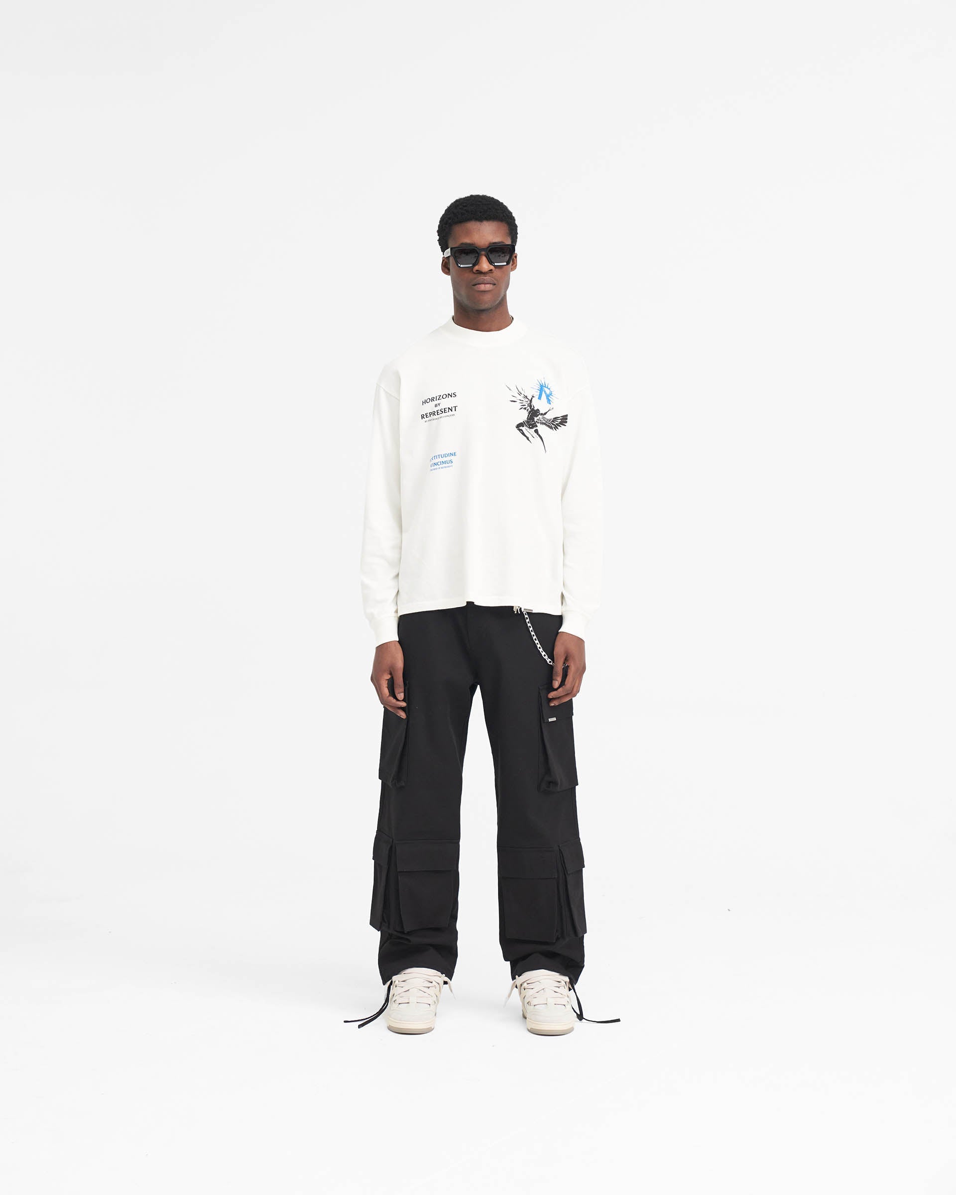 Icarus Long Sleeve T-Shirt - Flat White