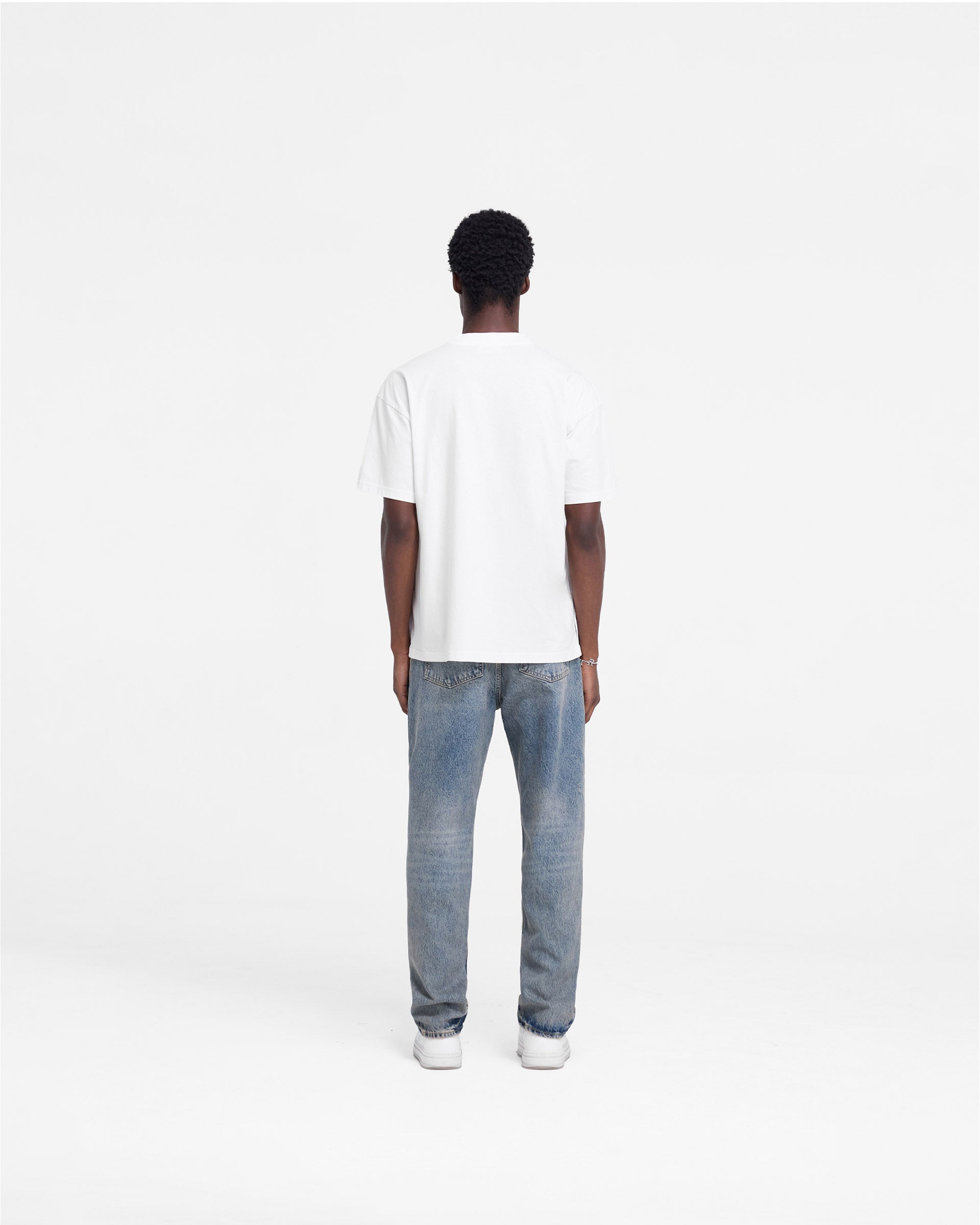 R2 Straight Leg Denim - Mid Blue