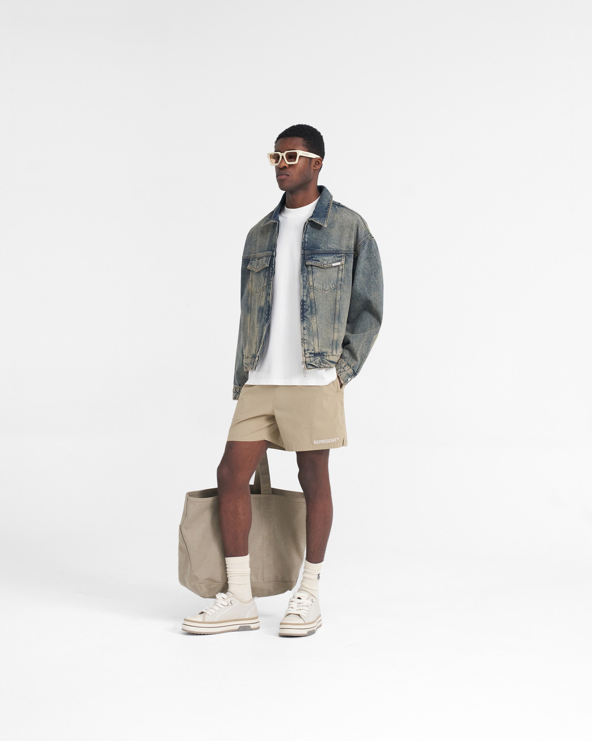 Represent Short - Taupe délavé