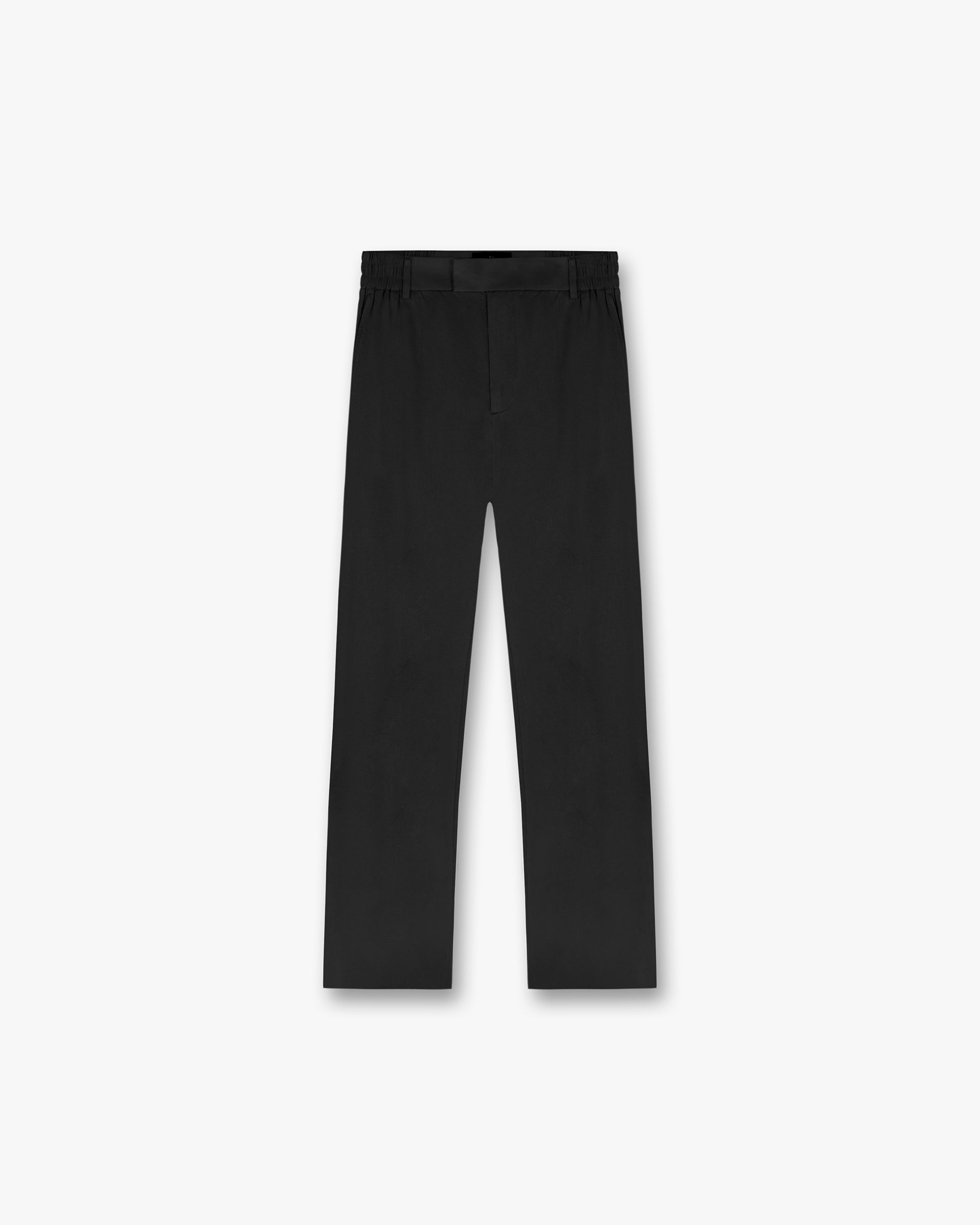 Front product image of mens black pants on a plain white background | Resort Pant in Jet Black | Lightweight comfortable pants | SC24 Pants | Represent Clo