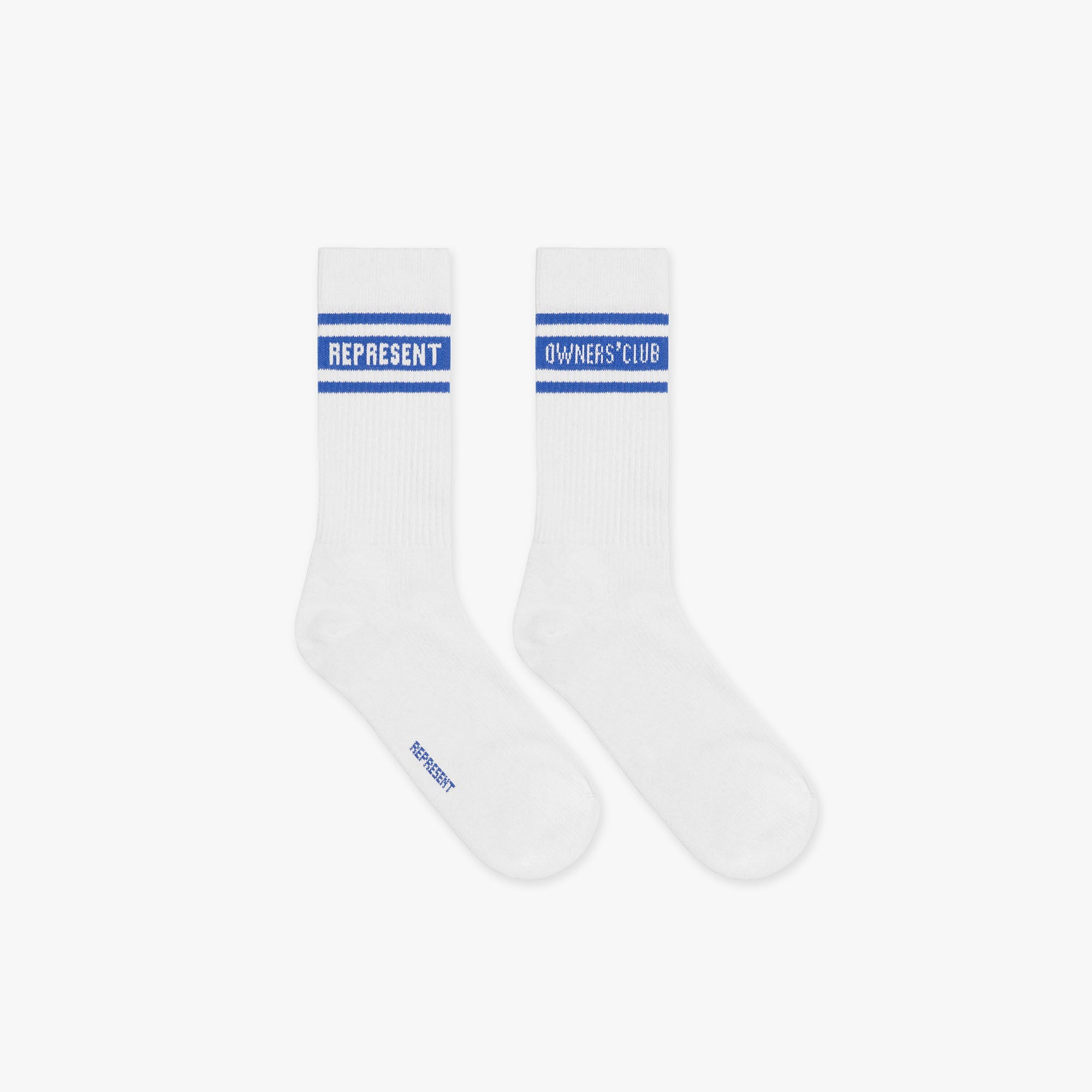 Represent Owners Club Socks - Flat White Cobalt