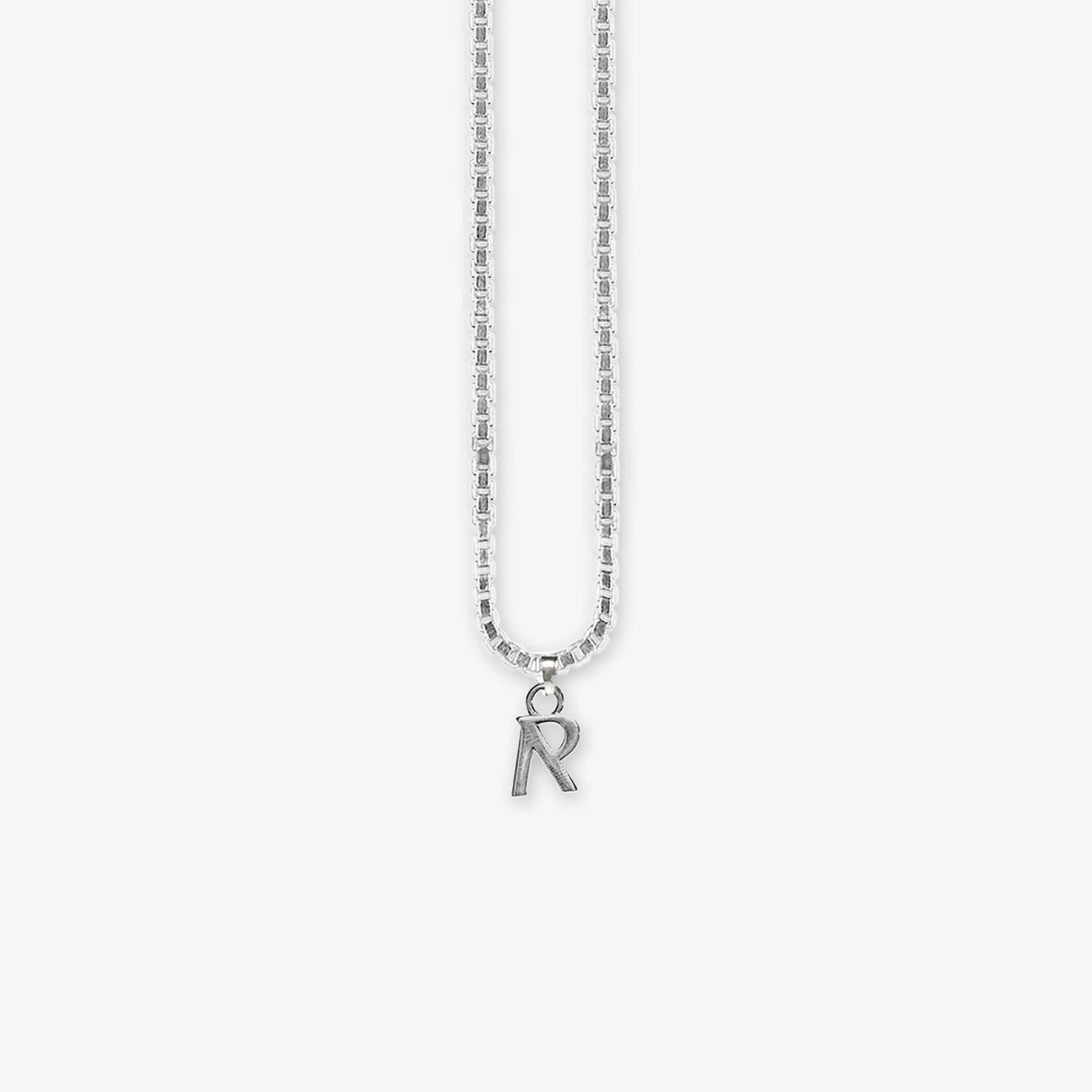 Initial R Pendant - Silver
