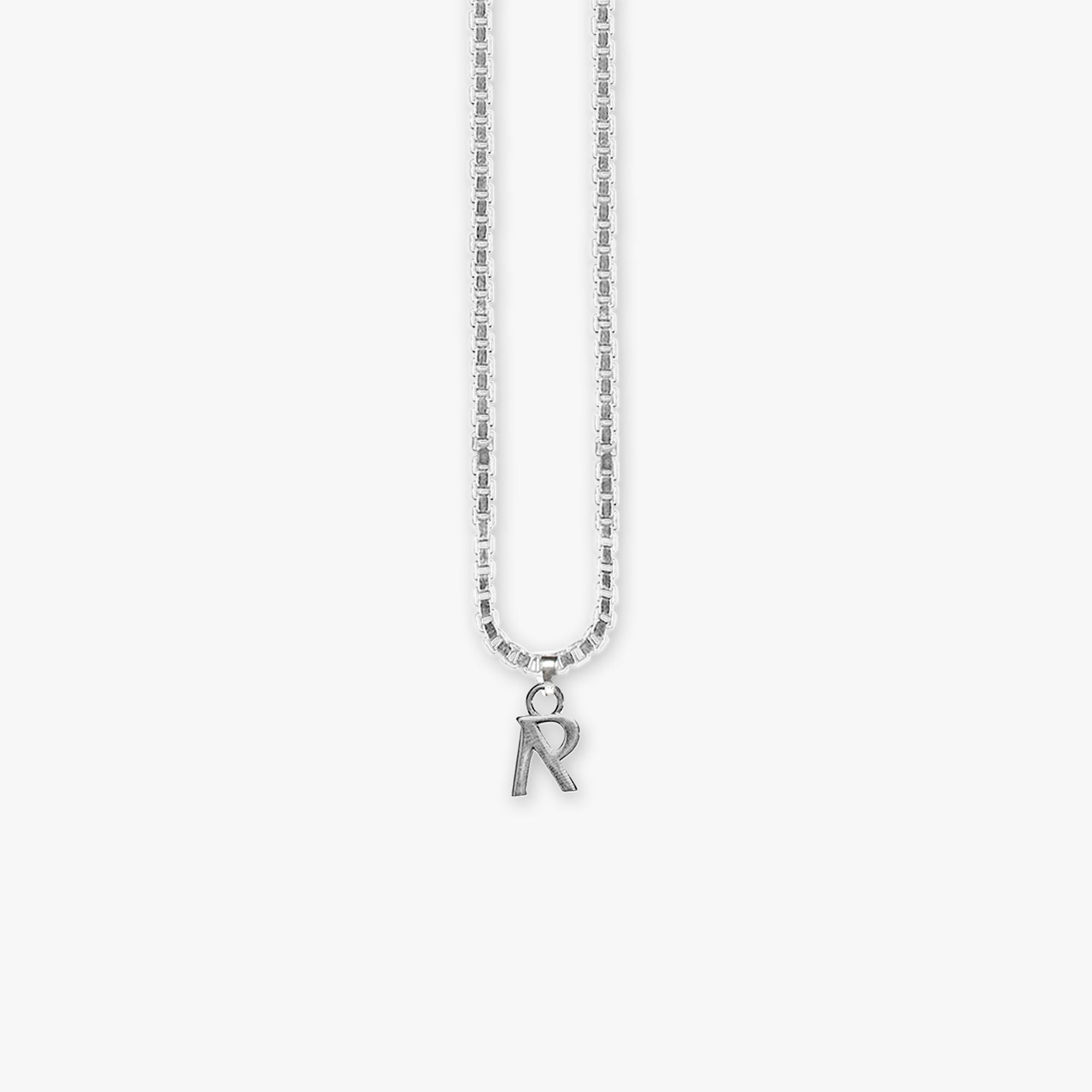 Initial R Pendant - Silver