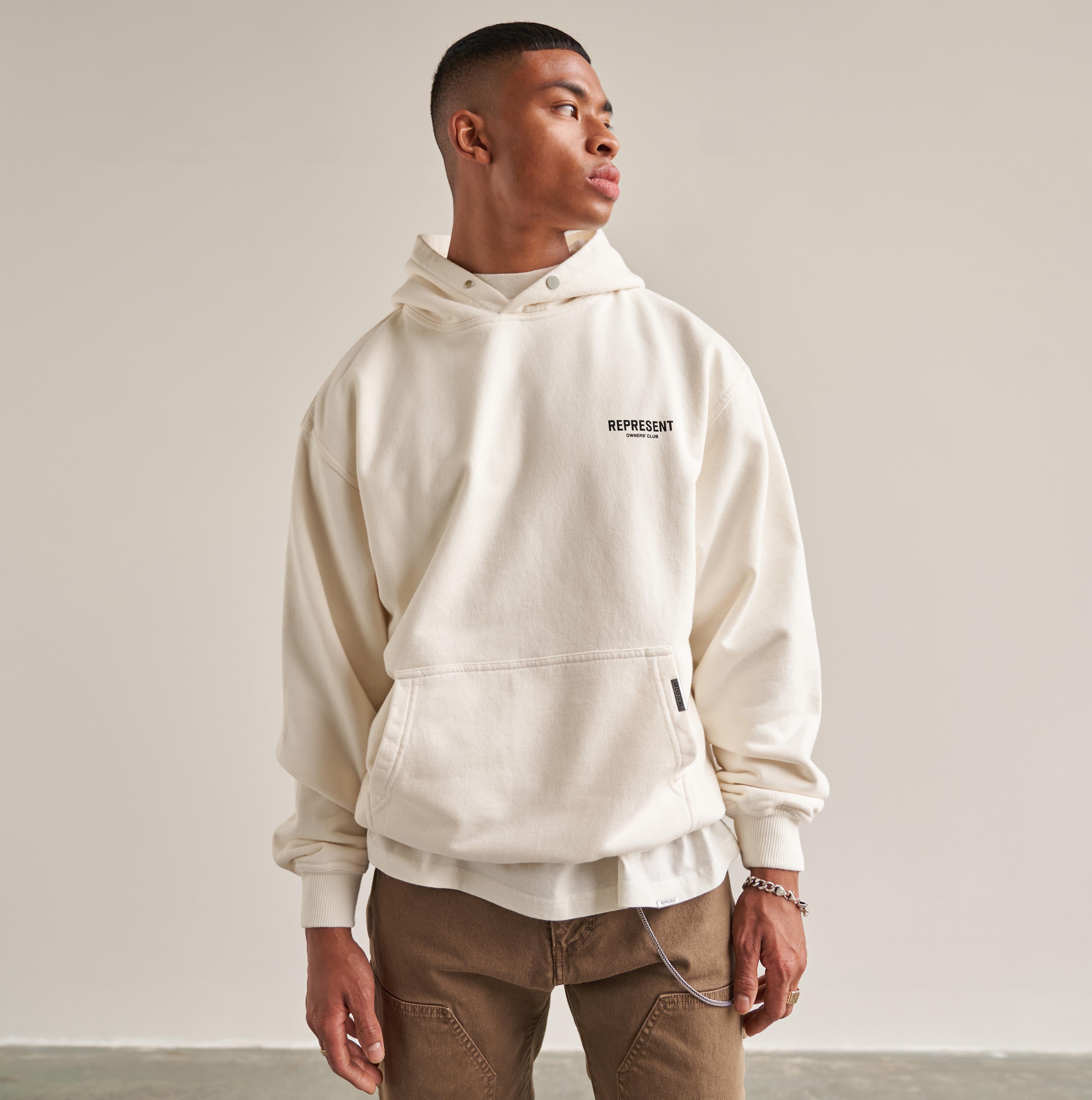Represent Owners Club Hoodie - Flat White