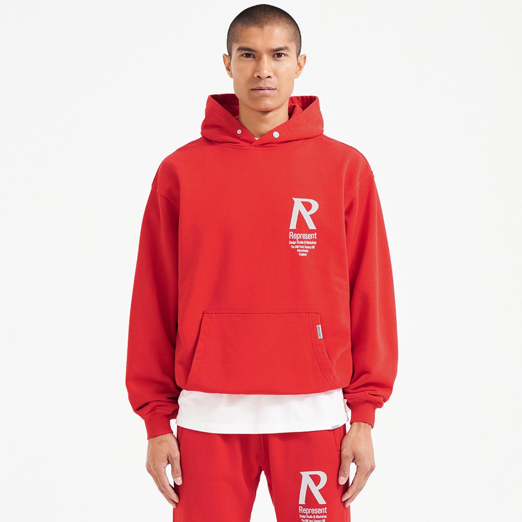 Initial Hoodie - Racing Red