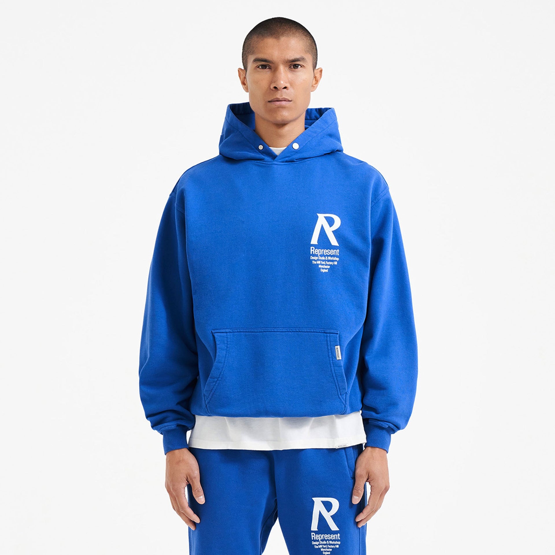 Initial Hoodie - Cobalt
