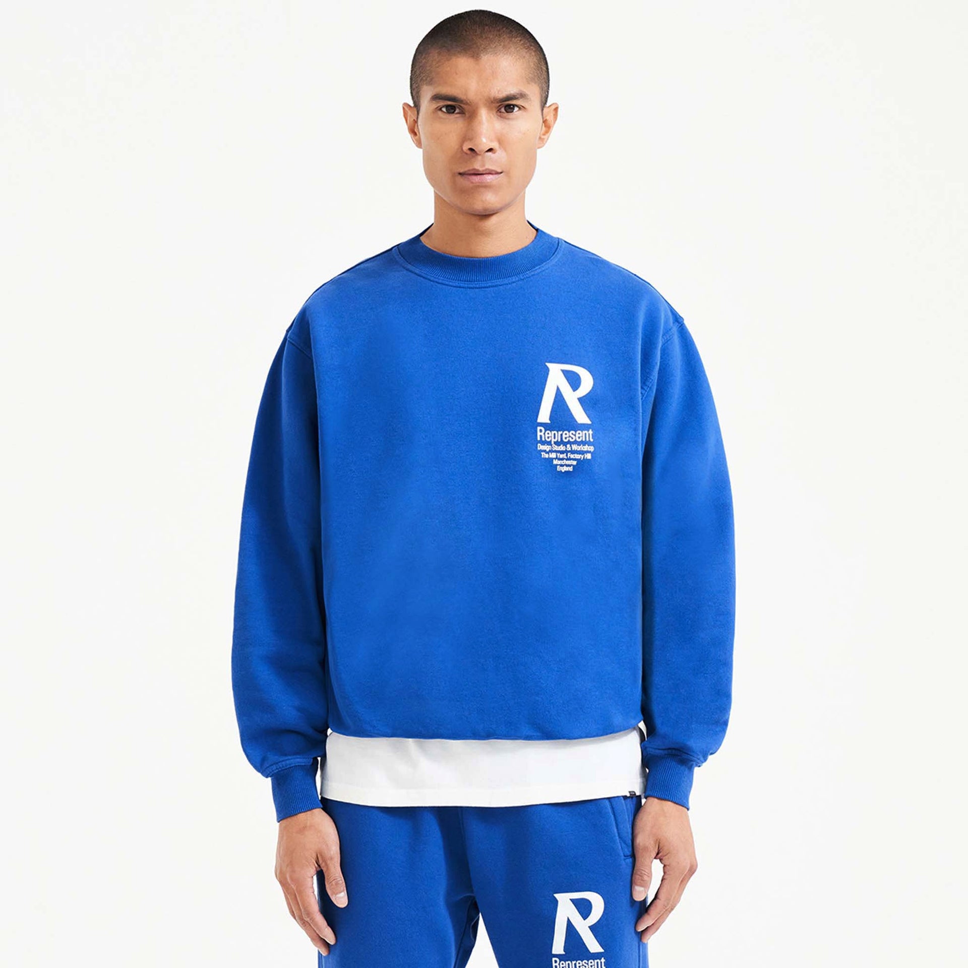 Initial Sweater - Cobalt