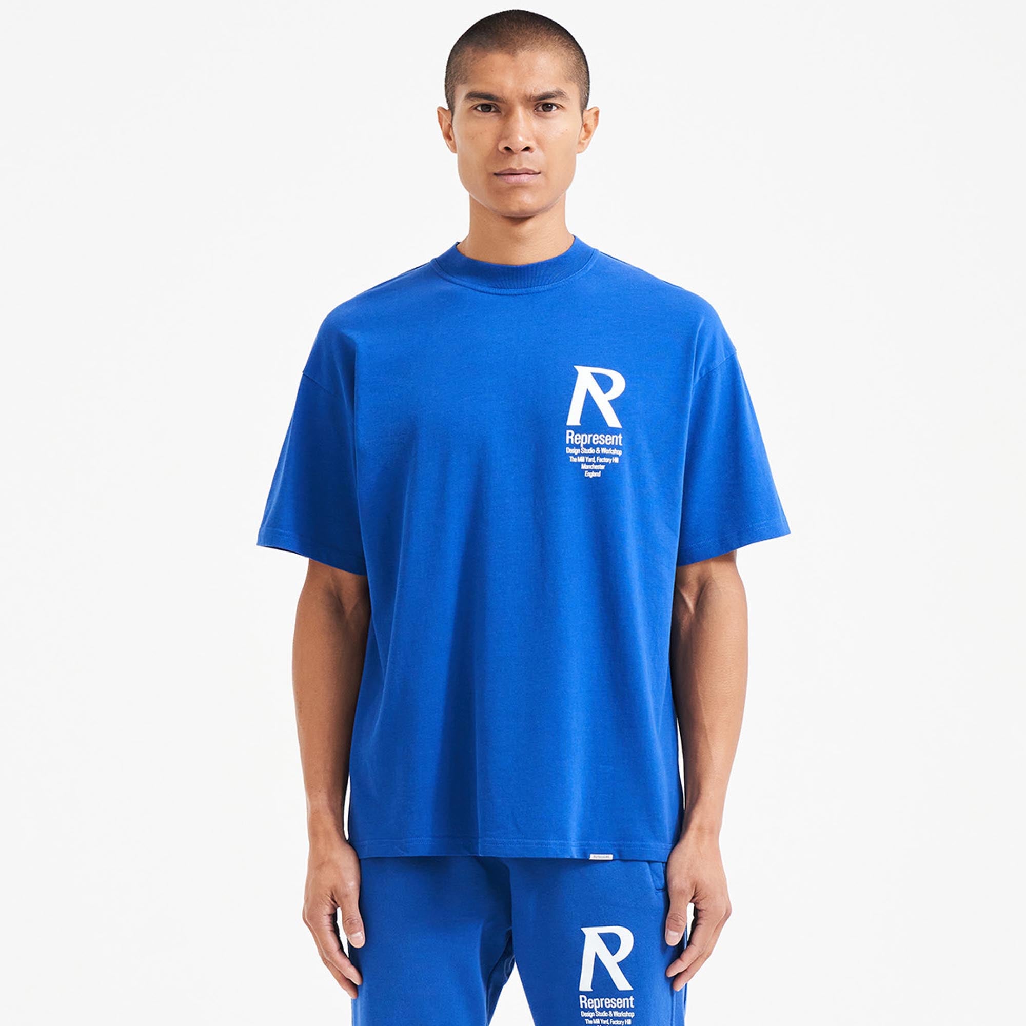 Initial T-Shirt - Cobalt