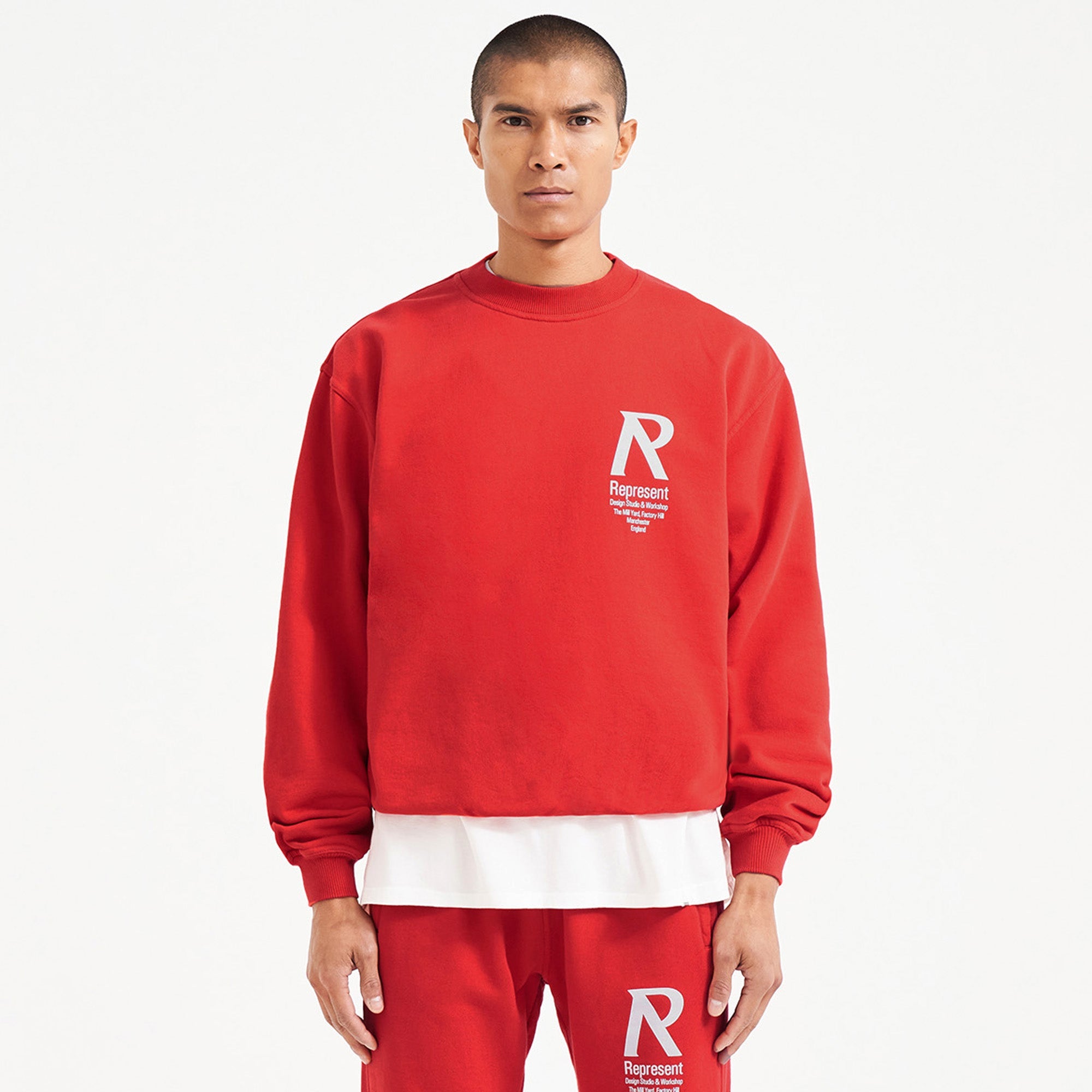 Initial Sweater - Racing Red