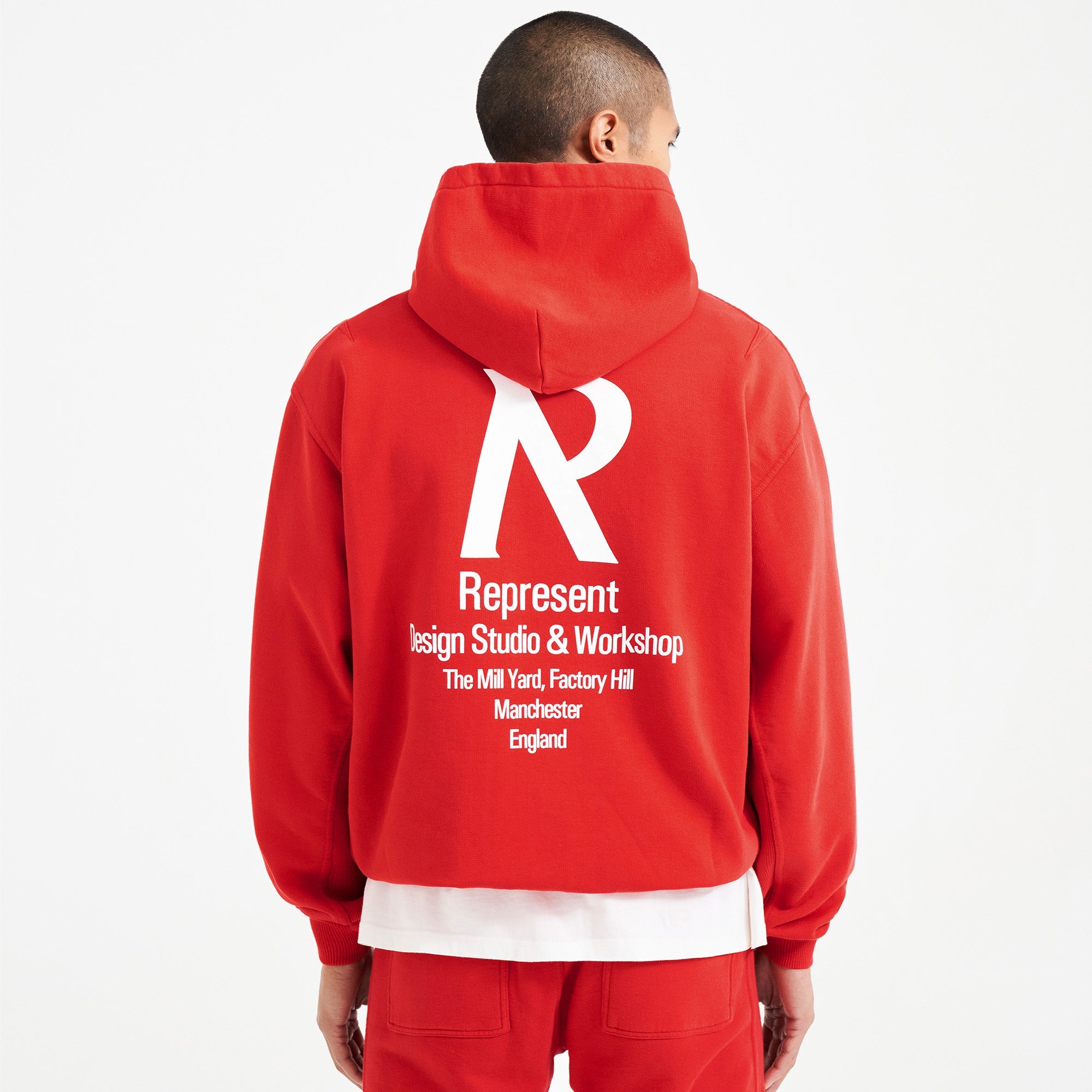 Initial Hoodie - Racing Red