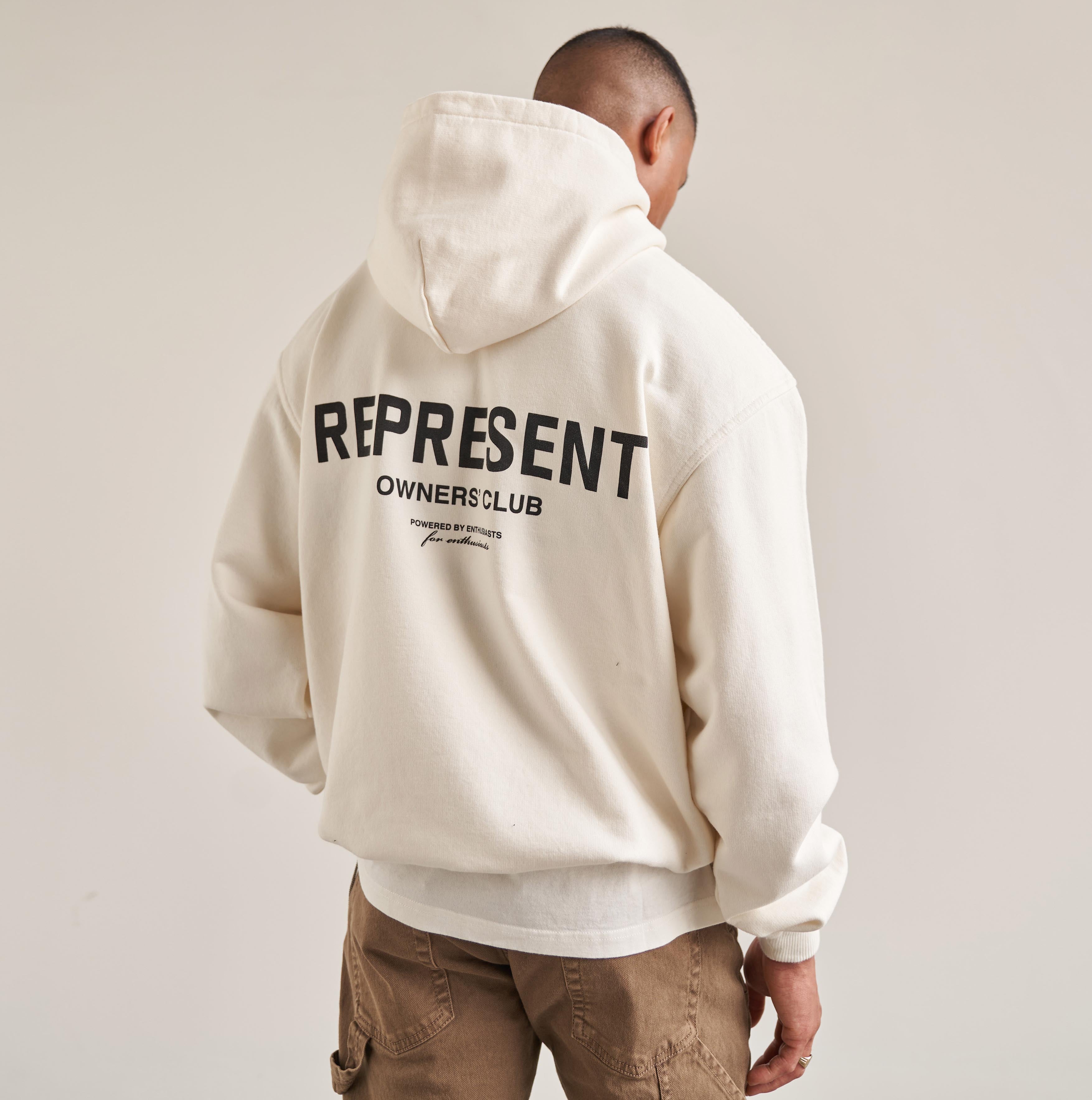 Represent Owners Club Hoodie - Flat White
