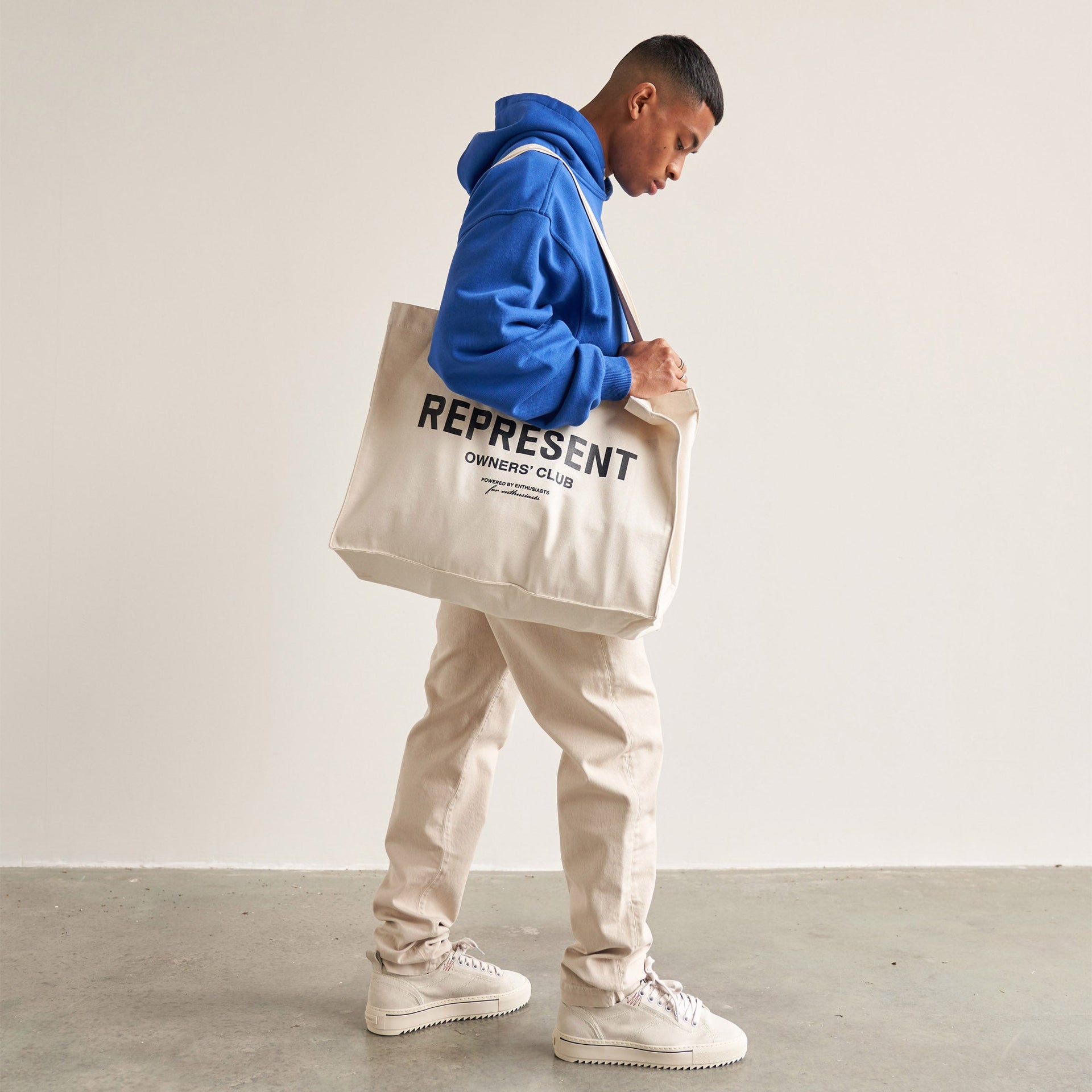 Owners Club Tote Bag - Vintage White/Black