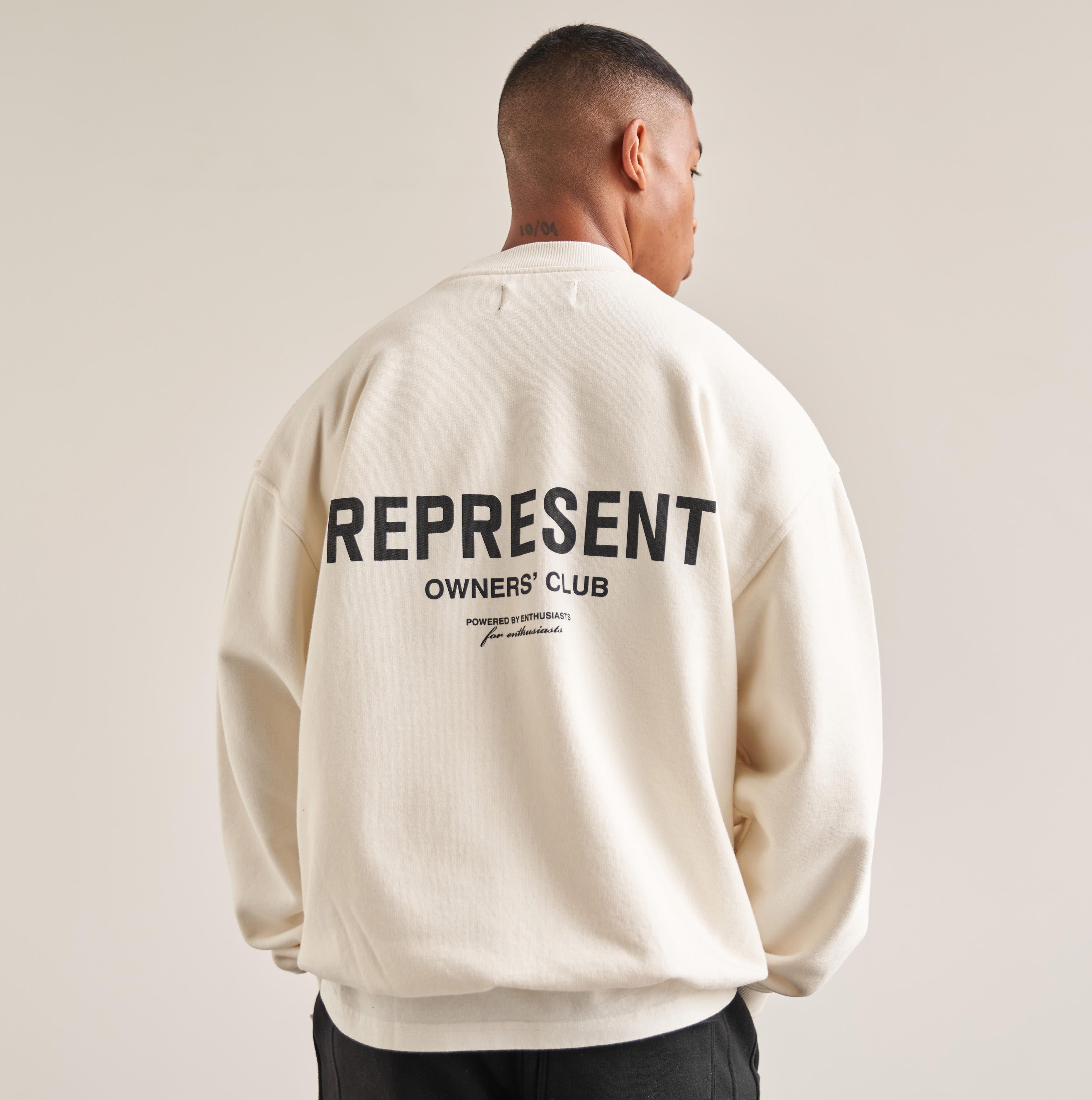 Represent Owners Club Sweater - Flat White