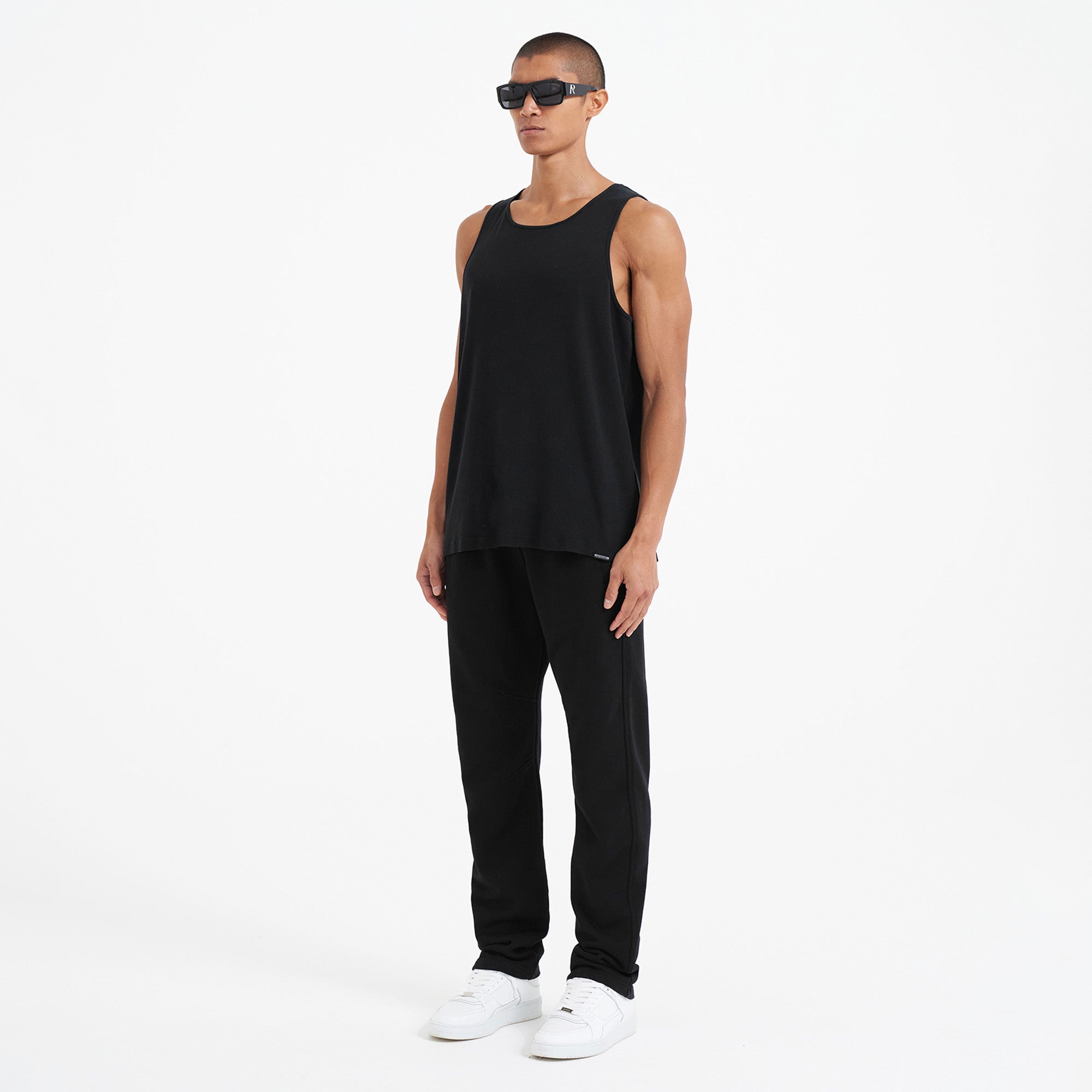 Blank Straight-leg Sweatpant - Black