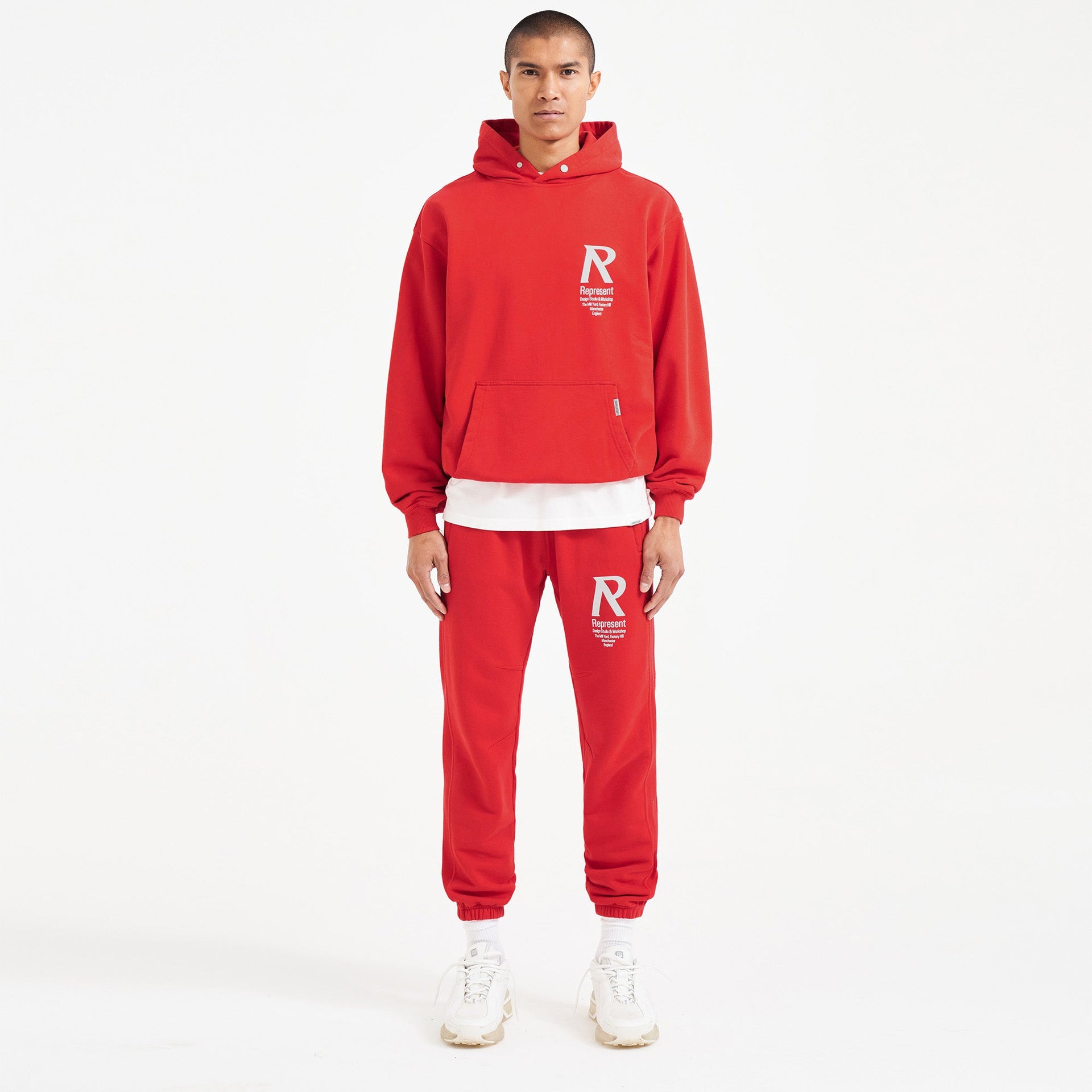 Initial Hoodie - Racing Red