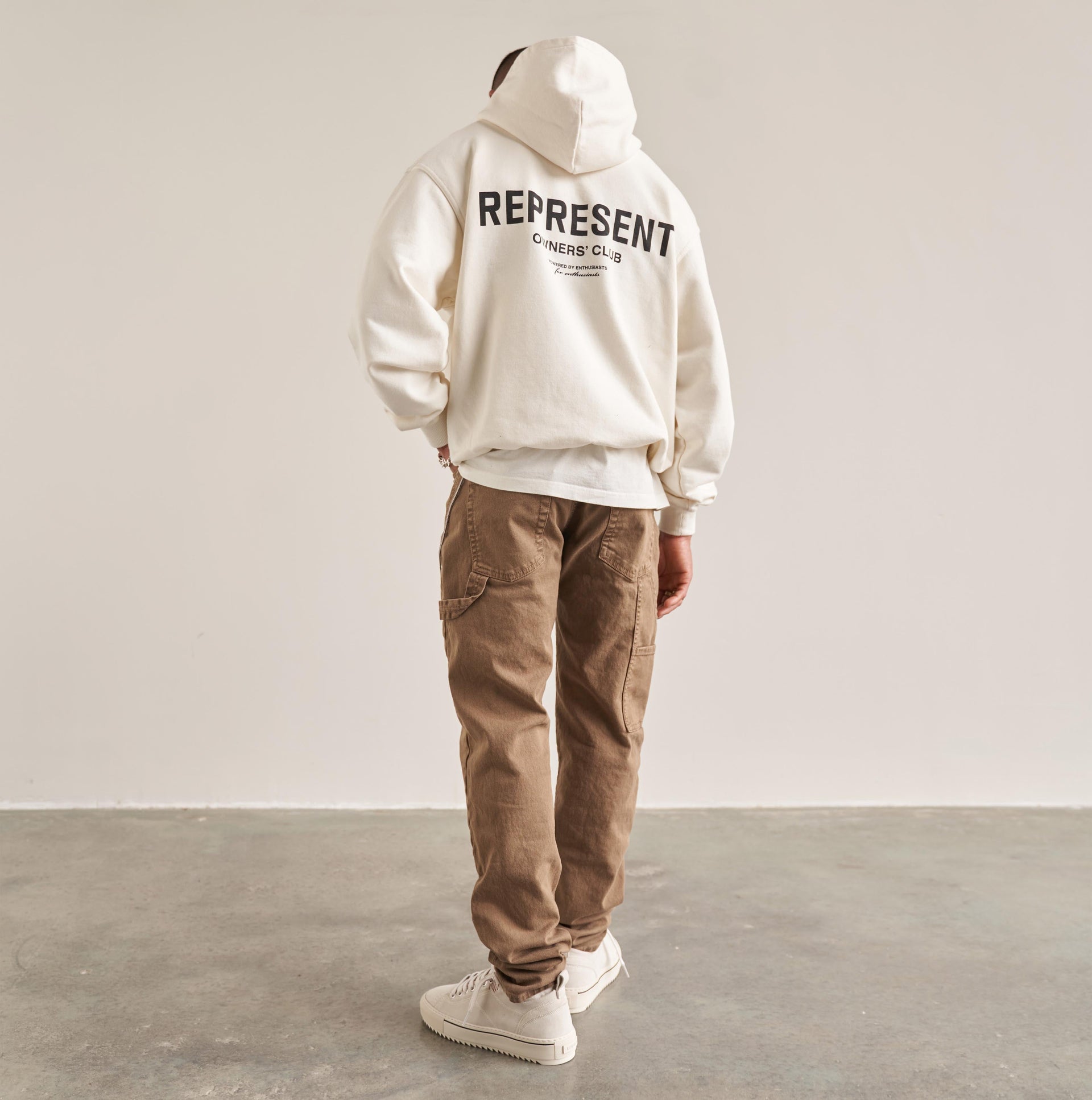 Represent Owners Club Hoodie - Flat White