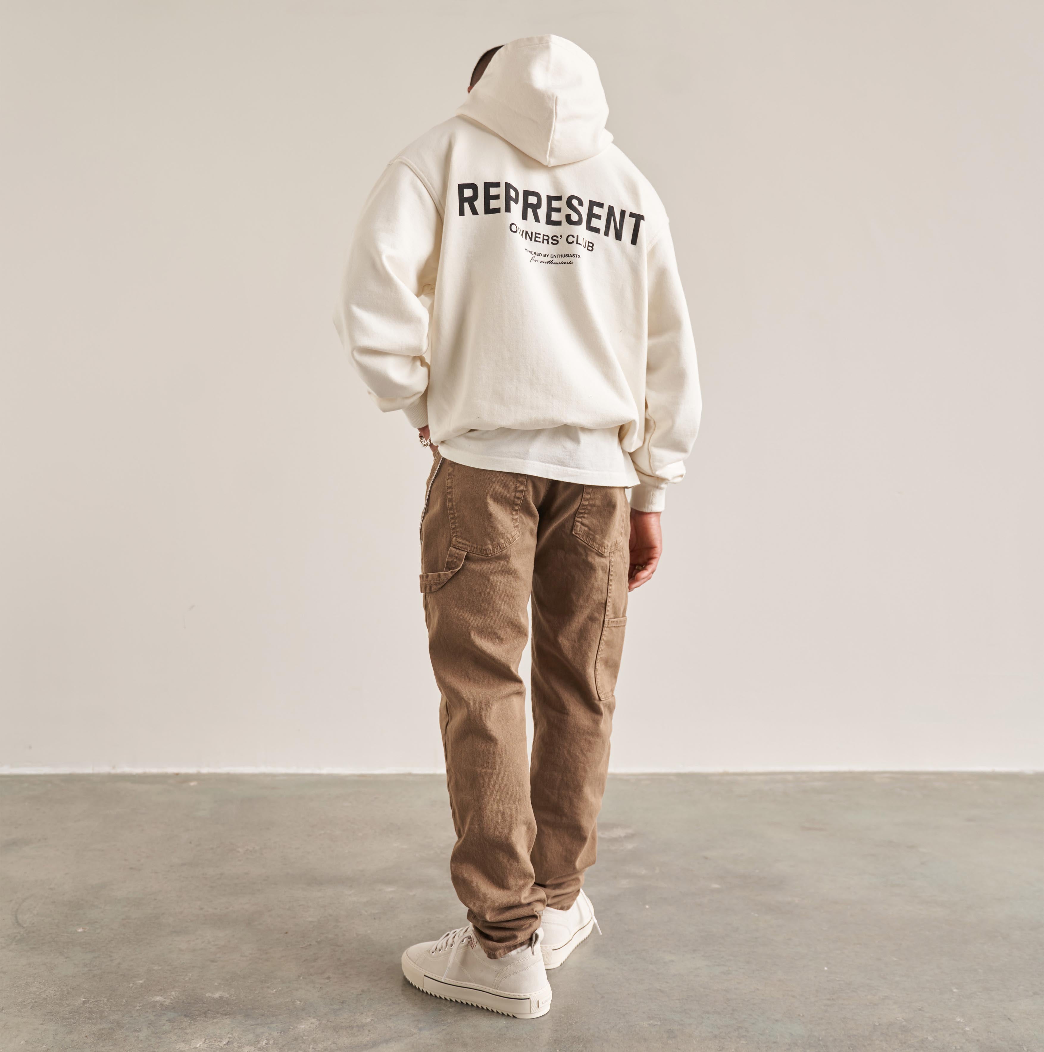 Represent Owners Club Hoodie - Flat White