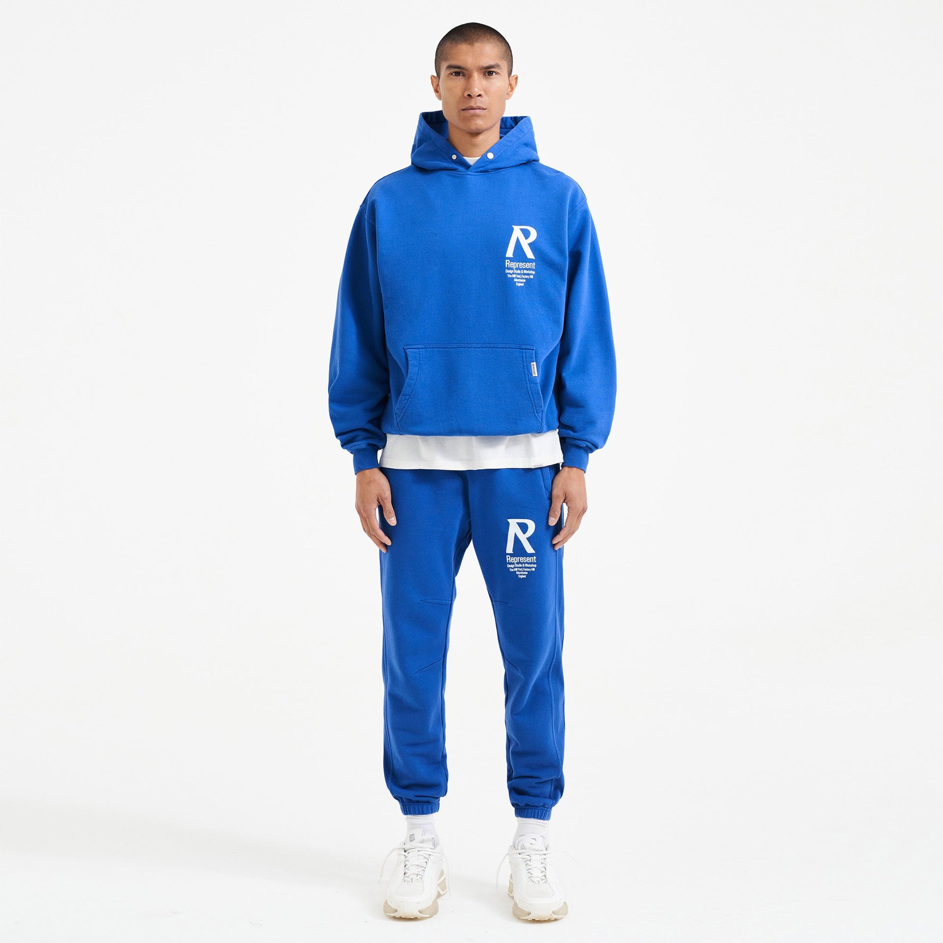 Initial Hoodie - Cobalt