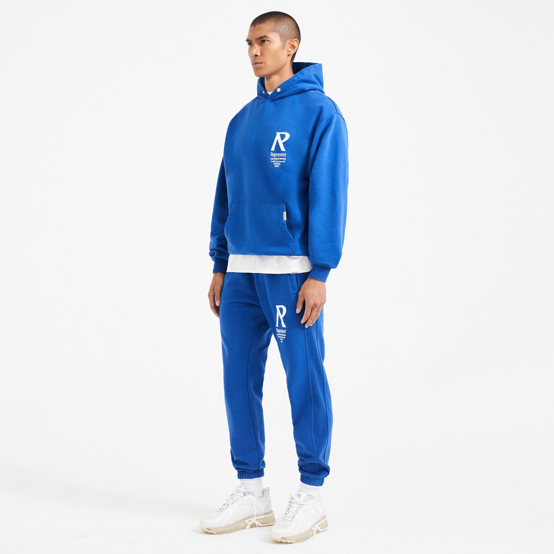 Initial Hoodie - Cobalt