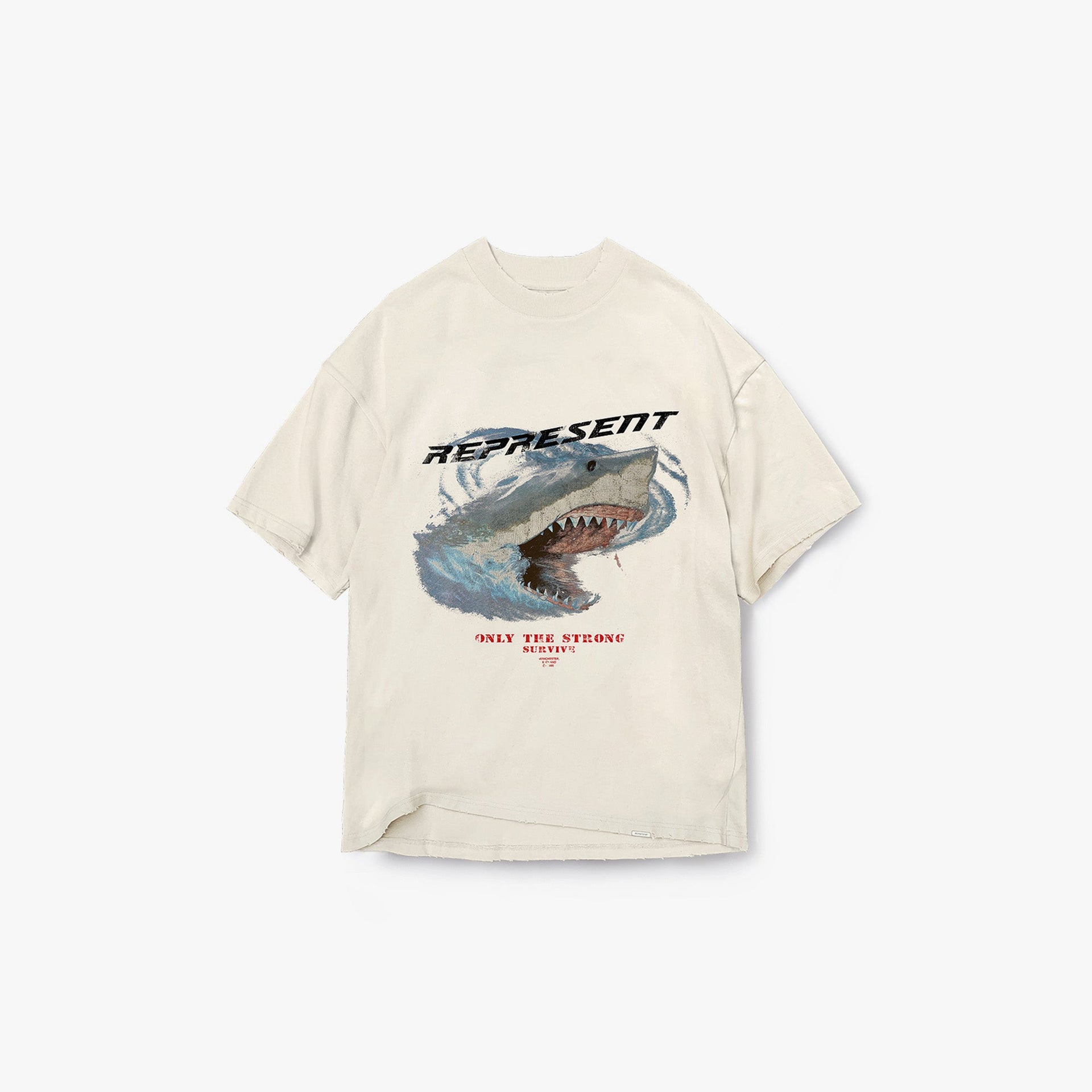 Only The Strong Survive T-shirt - Vintage White